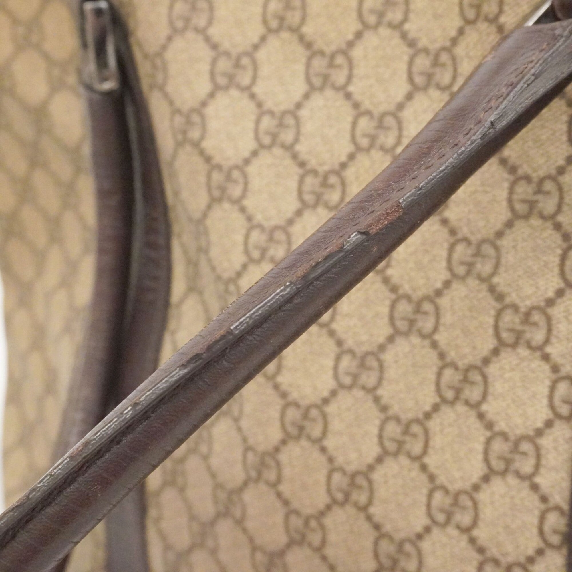 Gucci Brown Pvc Tote Bag (Pre-Owned)