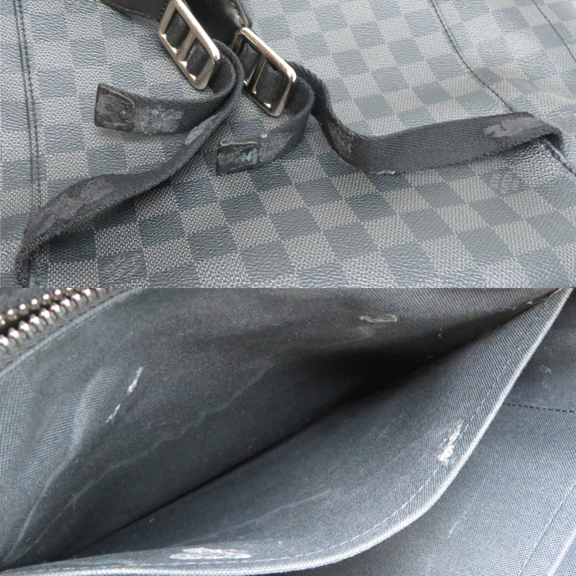 Louis Vuitton Black Damier Graphite Backpack (Pre-Owned)