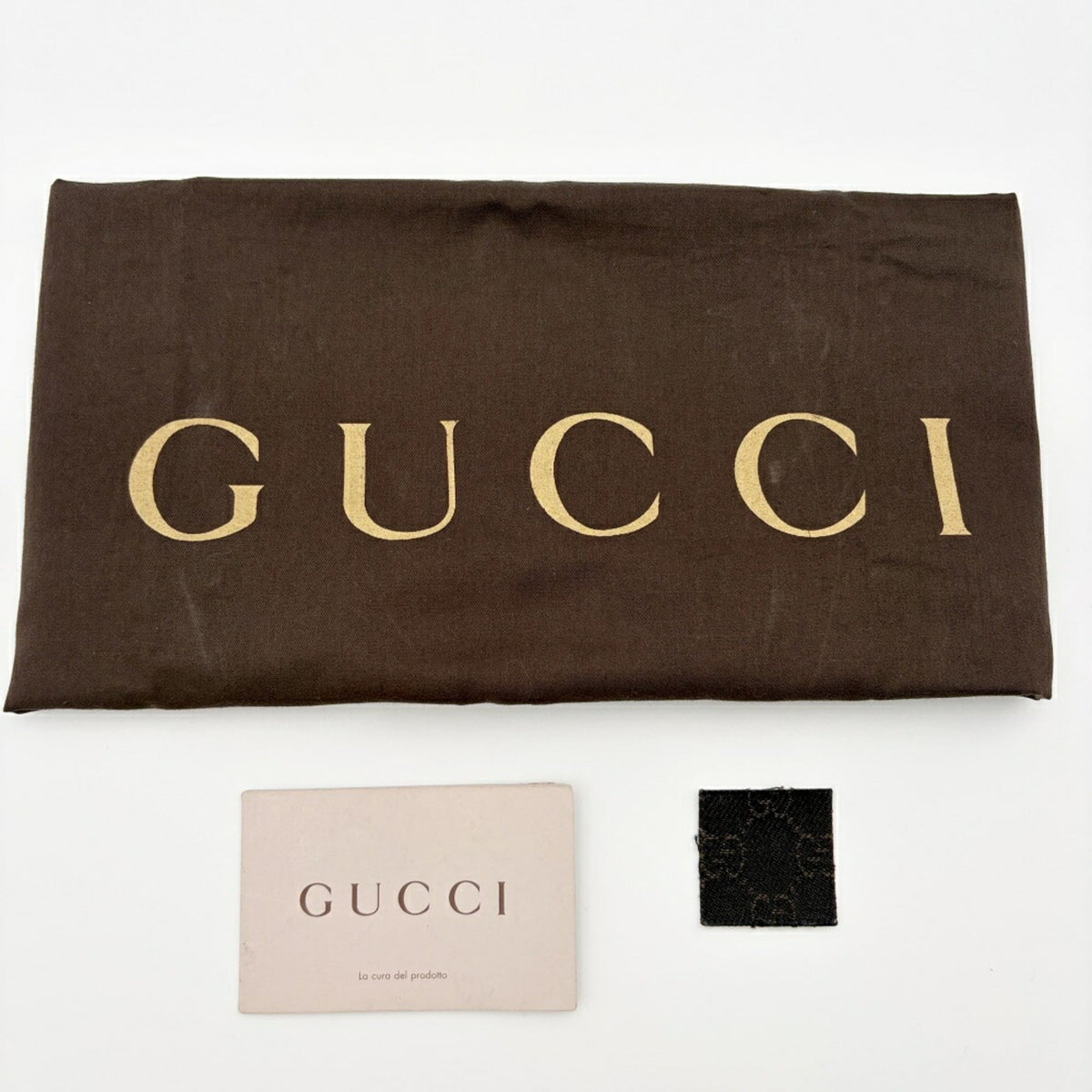 Gucci Dark Brown Canvas Bamboo Leather Tote Bag (Pre-Owned)