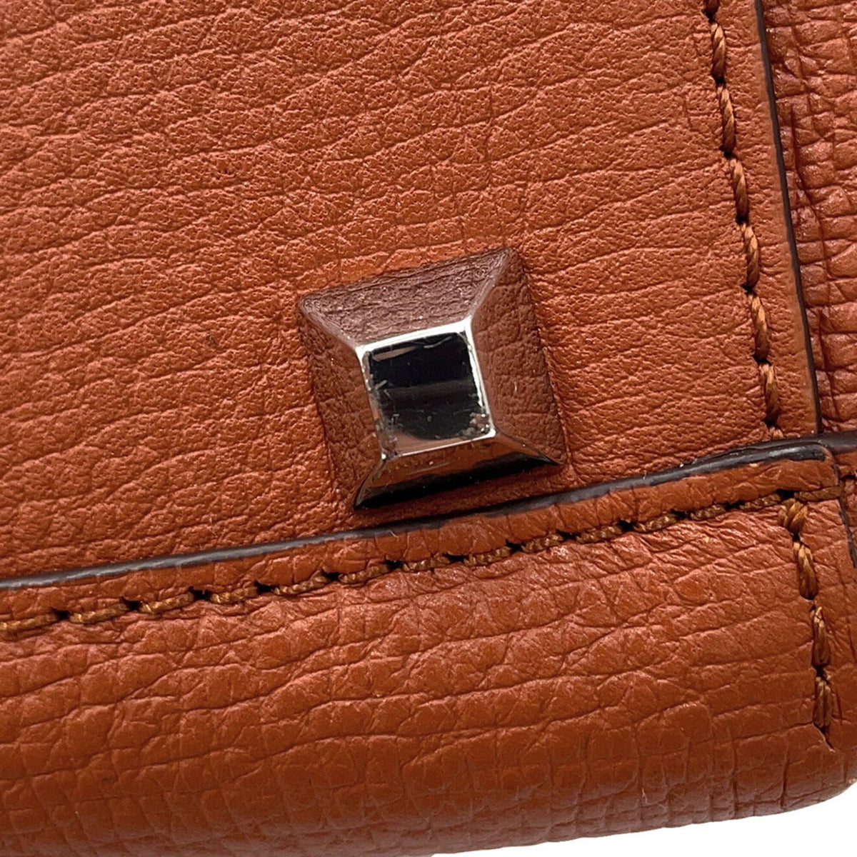 Mcm Brown Leather Handbag Tote Bag (Pre-Owned)