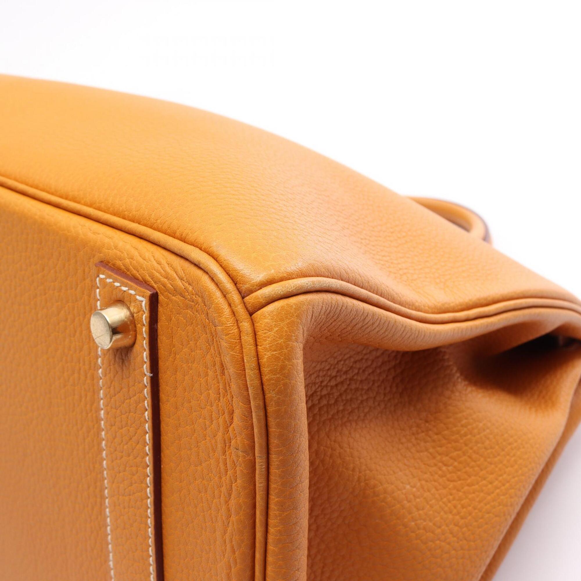 Hermes Yellow Togo Leather Handbag (Pre-Owned)