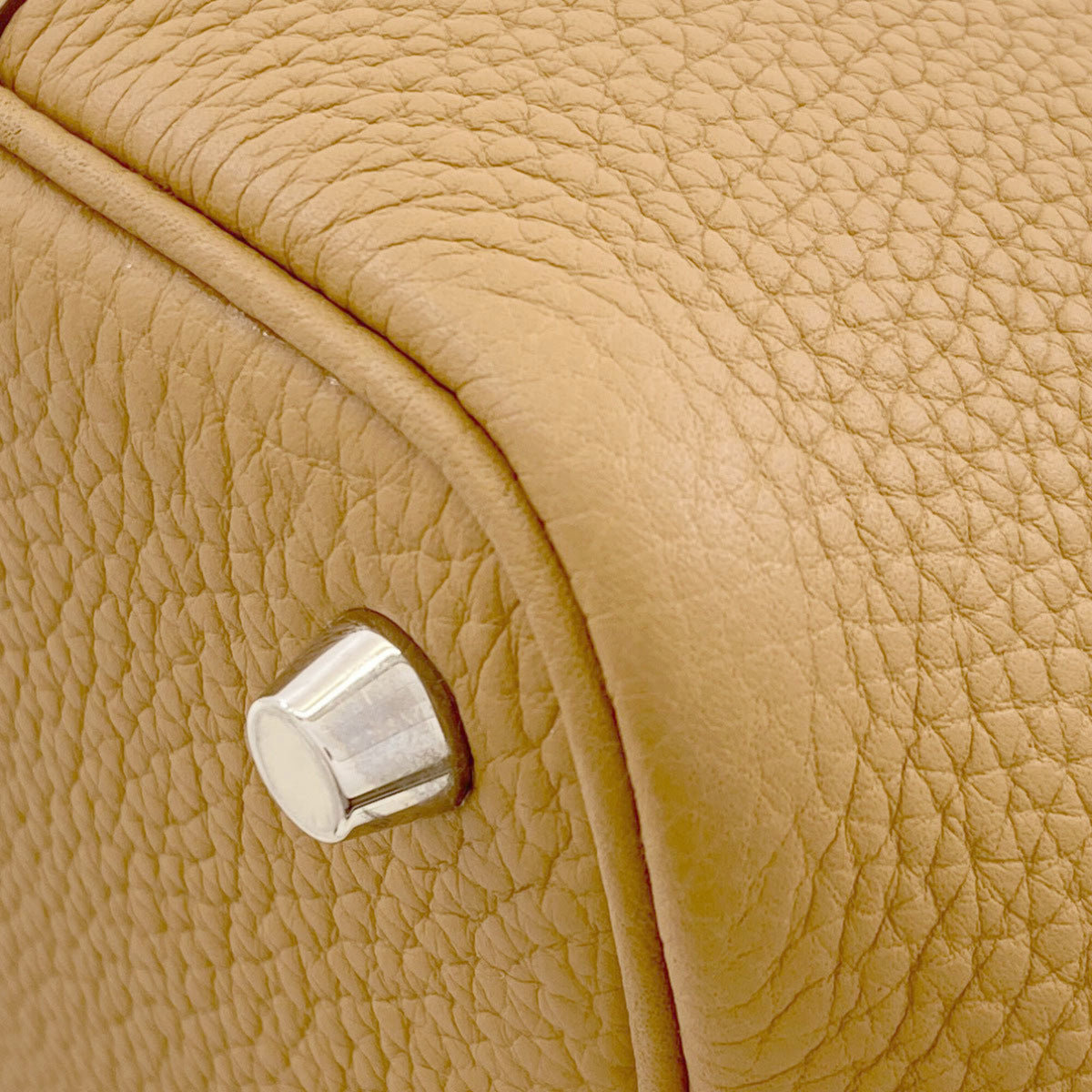 Hermes Brown Taurillon Clemence Leather Handbag (Pre-Owned)