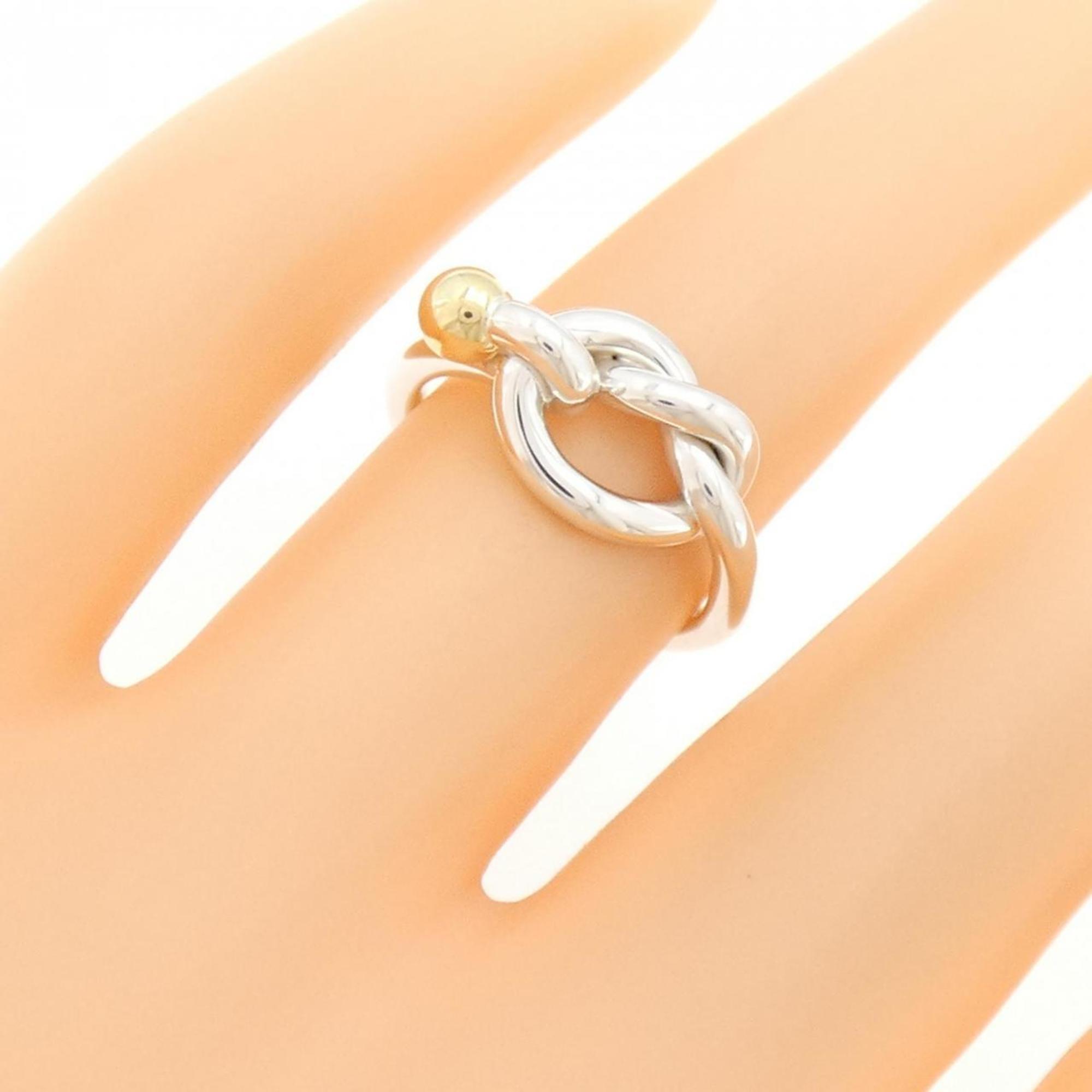 Tiffany Yellow Gold (18K) Silver 925 Band Ring (Pre-Owned)