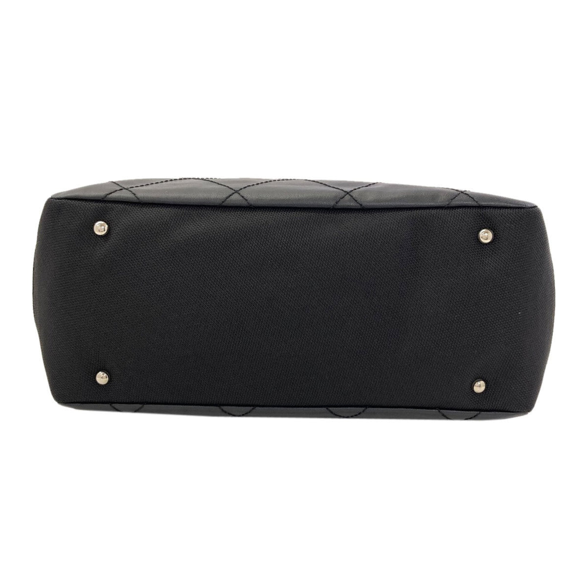 Chanel Black Coated Canvas Tote Bag (Pre-Owned)