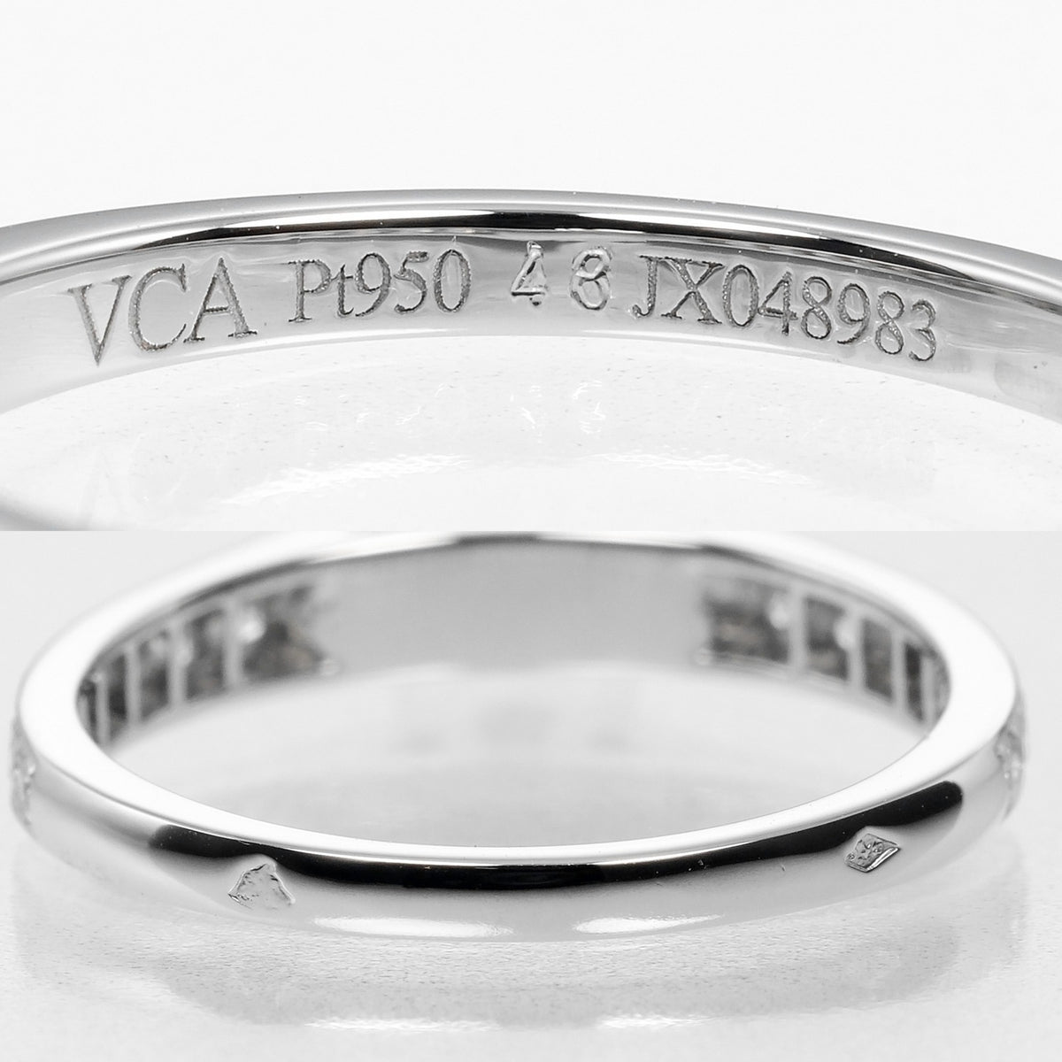 Van Cleef & Arpels Platinum 950 Band Ring (Pre-Owned)