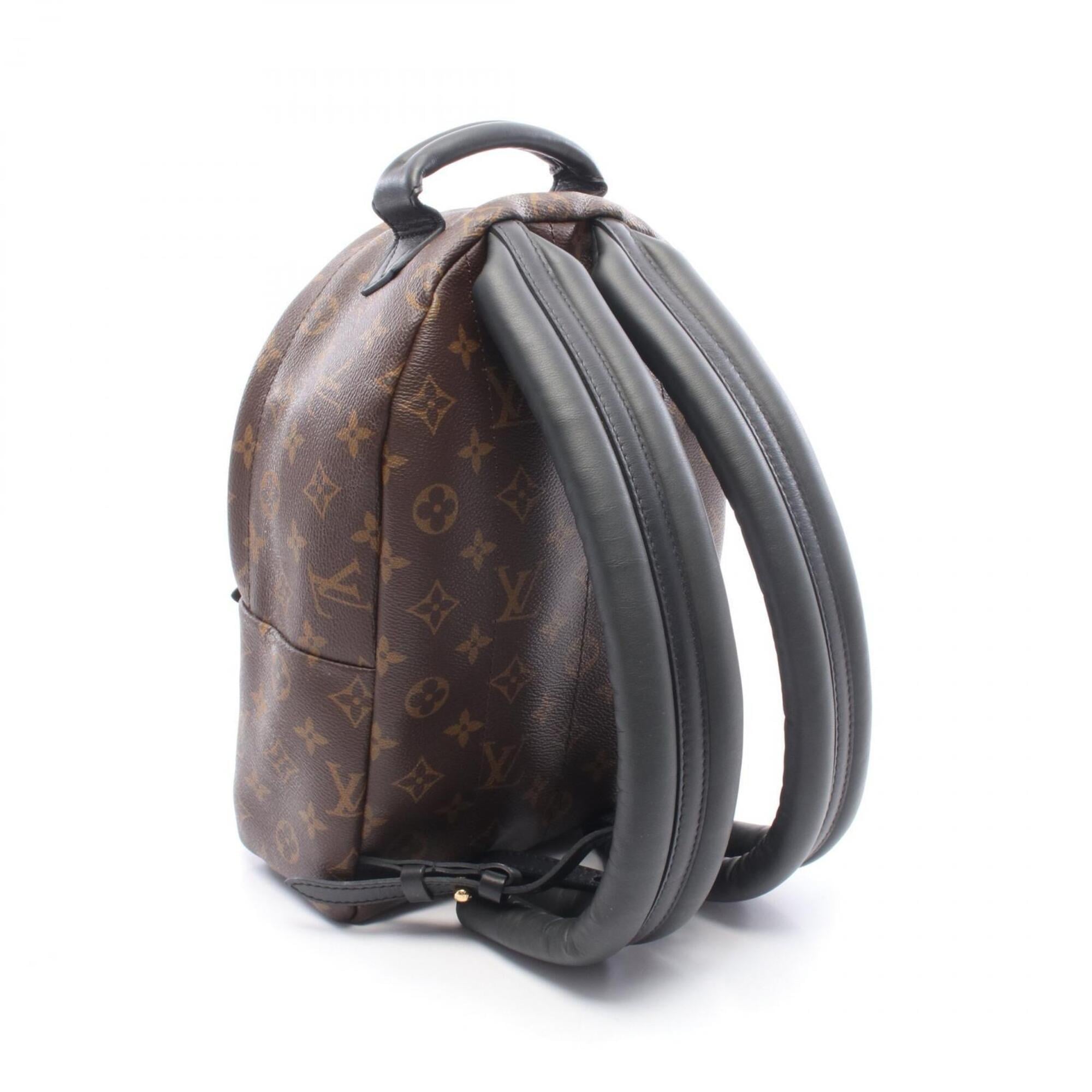 Louis Vuitton Black Brown Monogram Monogram Leather Backpack (Pre-Owned)