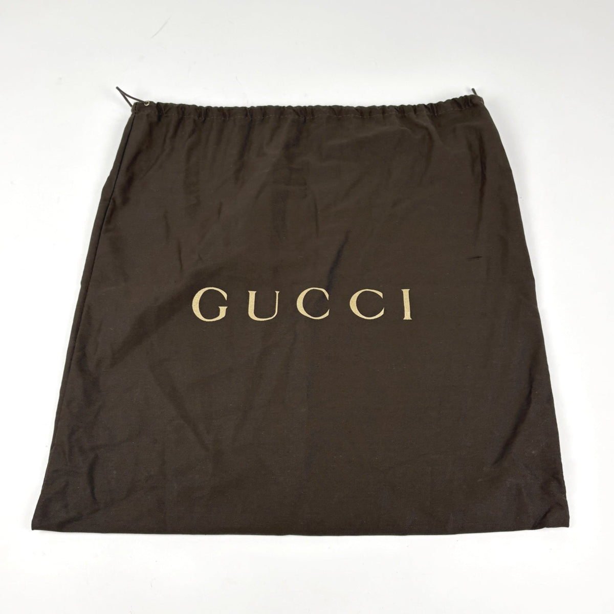 Gucci Beige Brown Coated Canvas Leather Tote Bag (Pre-Owned)