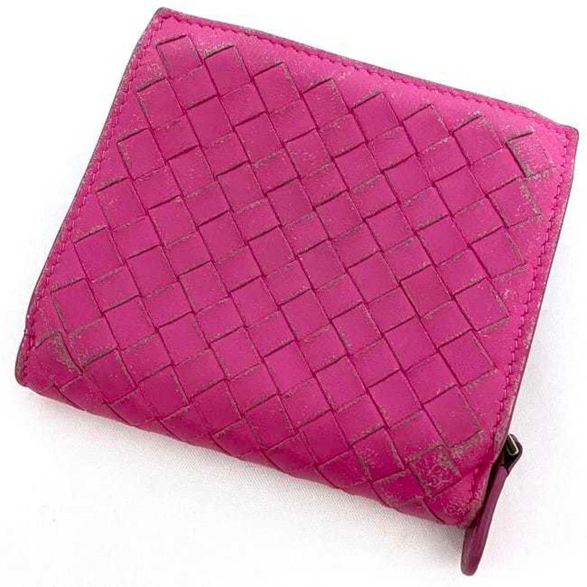 Bottega Veneta Pink Leather Wallet (Bi-Fold) (Pre-Owned)