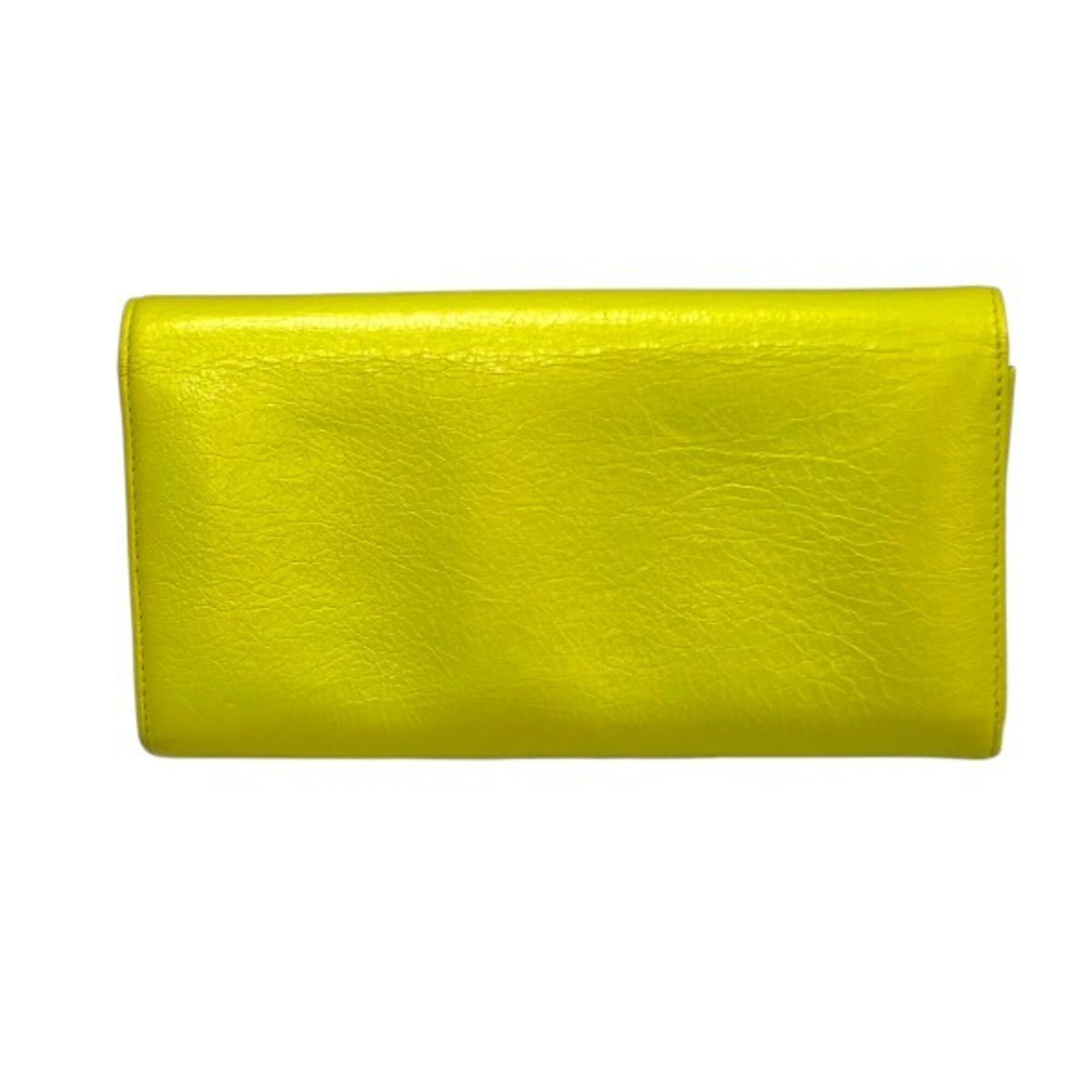Balenciaga Yellow Leather Chain/Shoulder Wallet (Pre-Owned)
