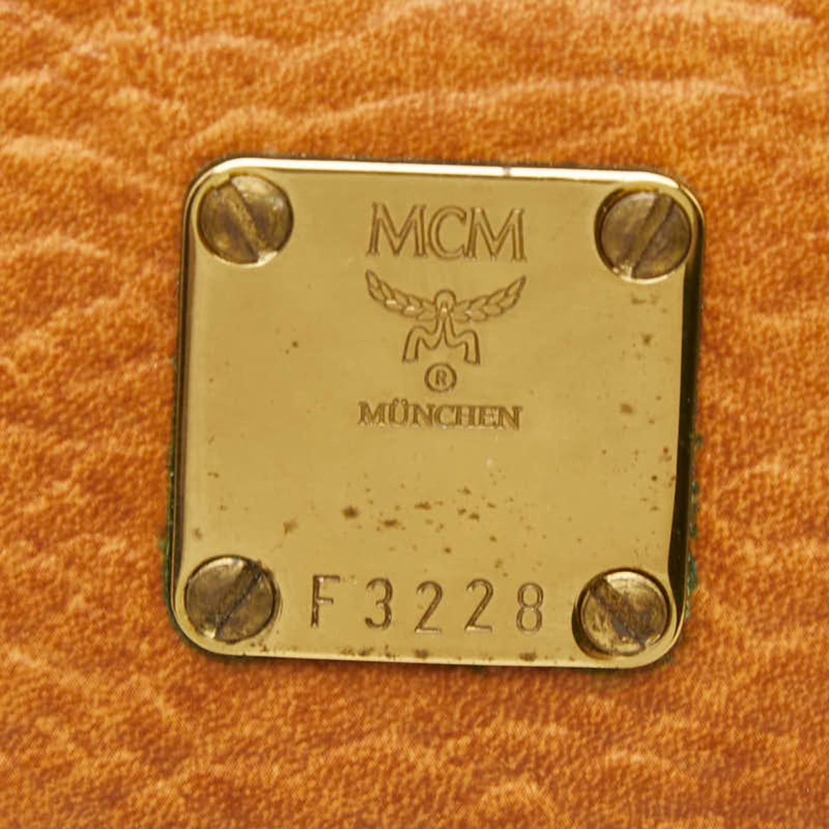 Mcm Brown Pvc Leather Boston Bag Handbag (Pre-Owned)