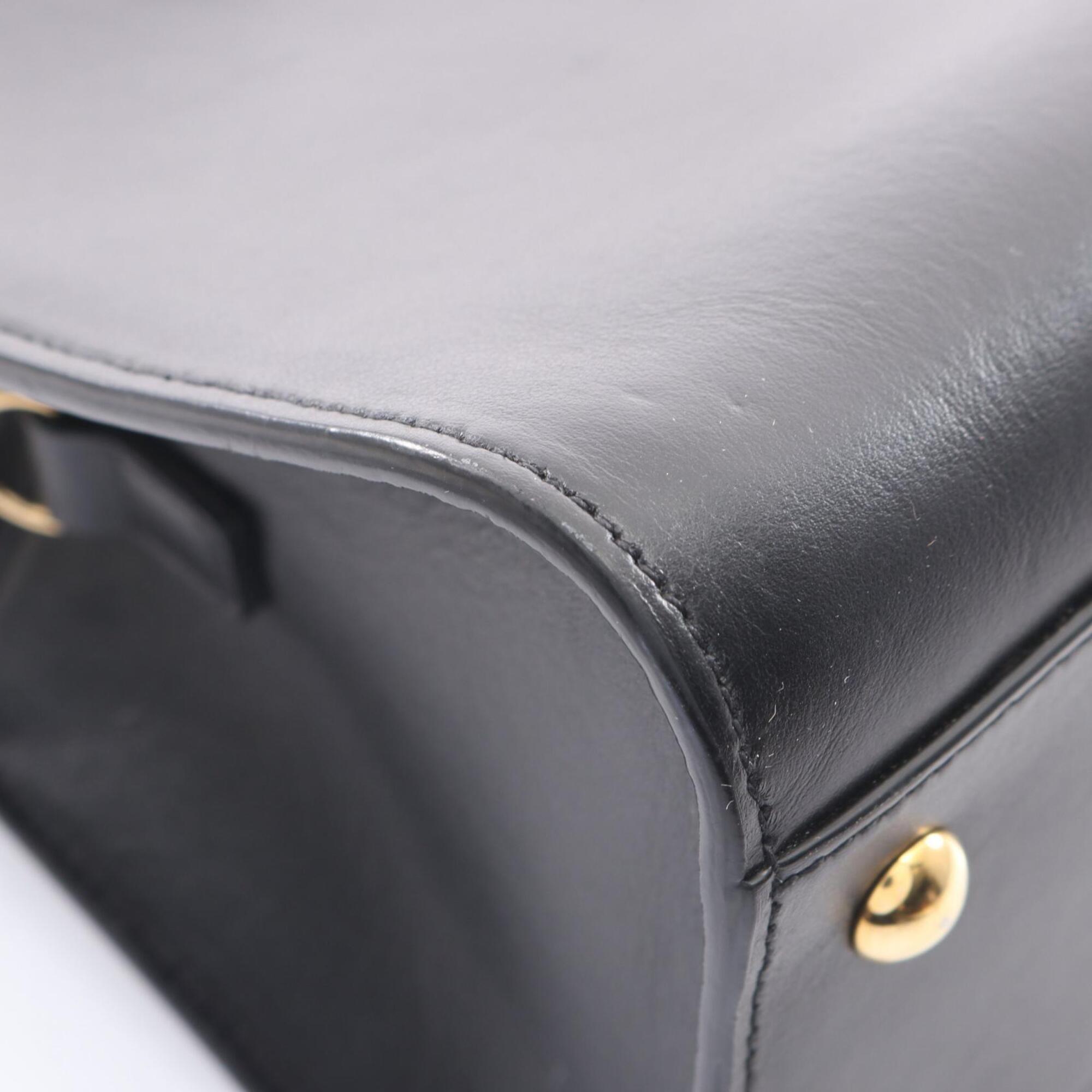 Saint Laurent Black Leather Handbag (Pre-Owned)