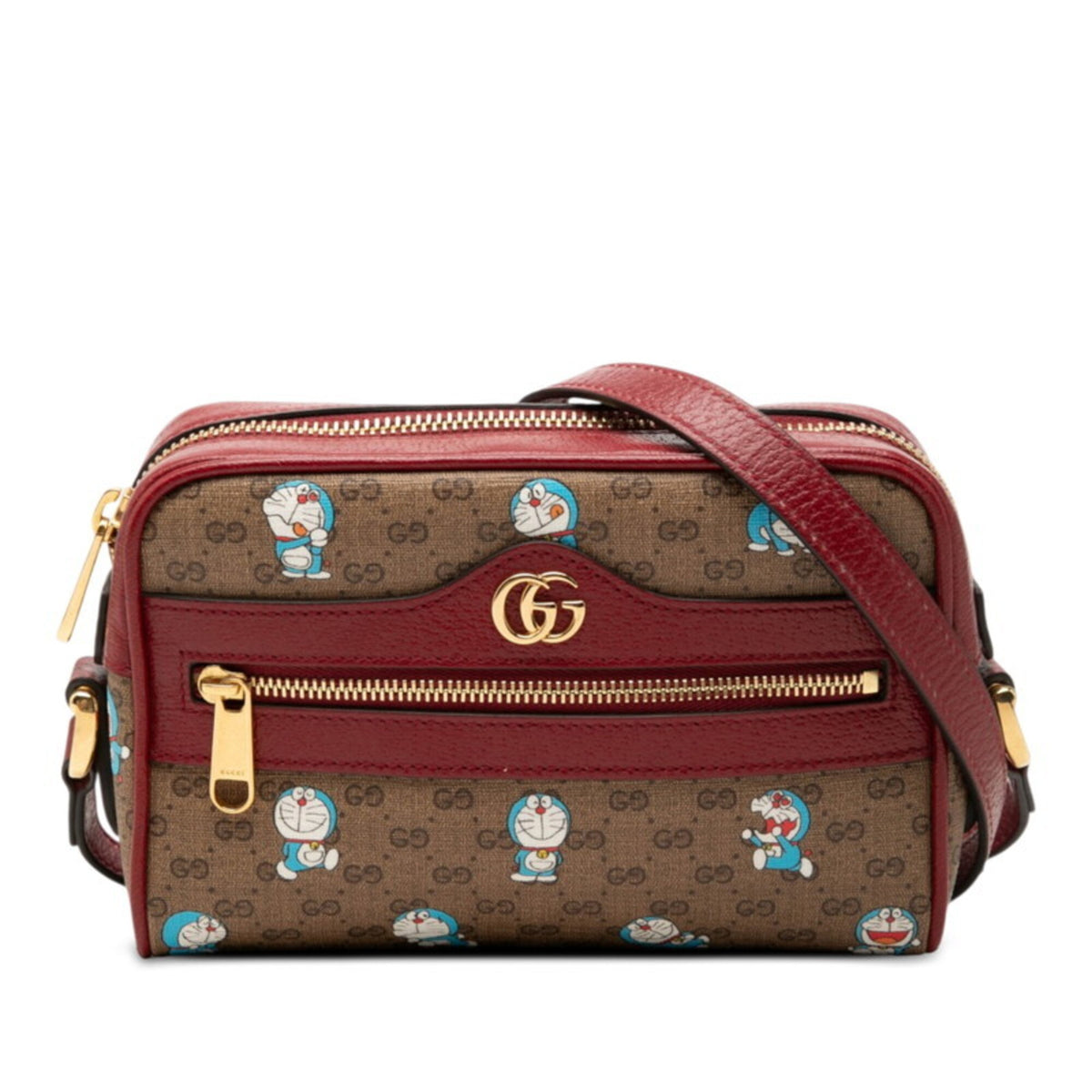 Gucci Bordeaux Brown Pvc Leather Shoulder Bag (Pre-Owned)