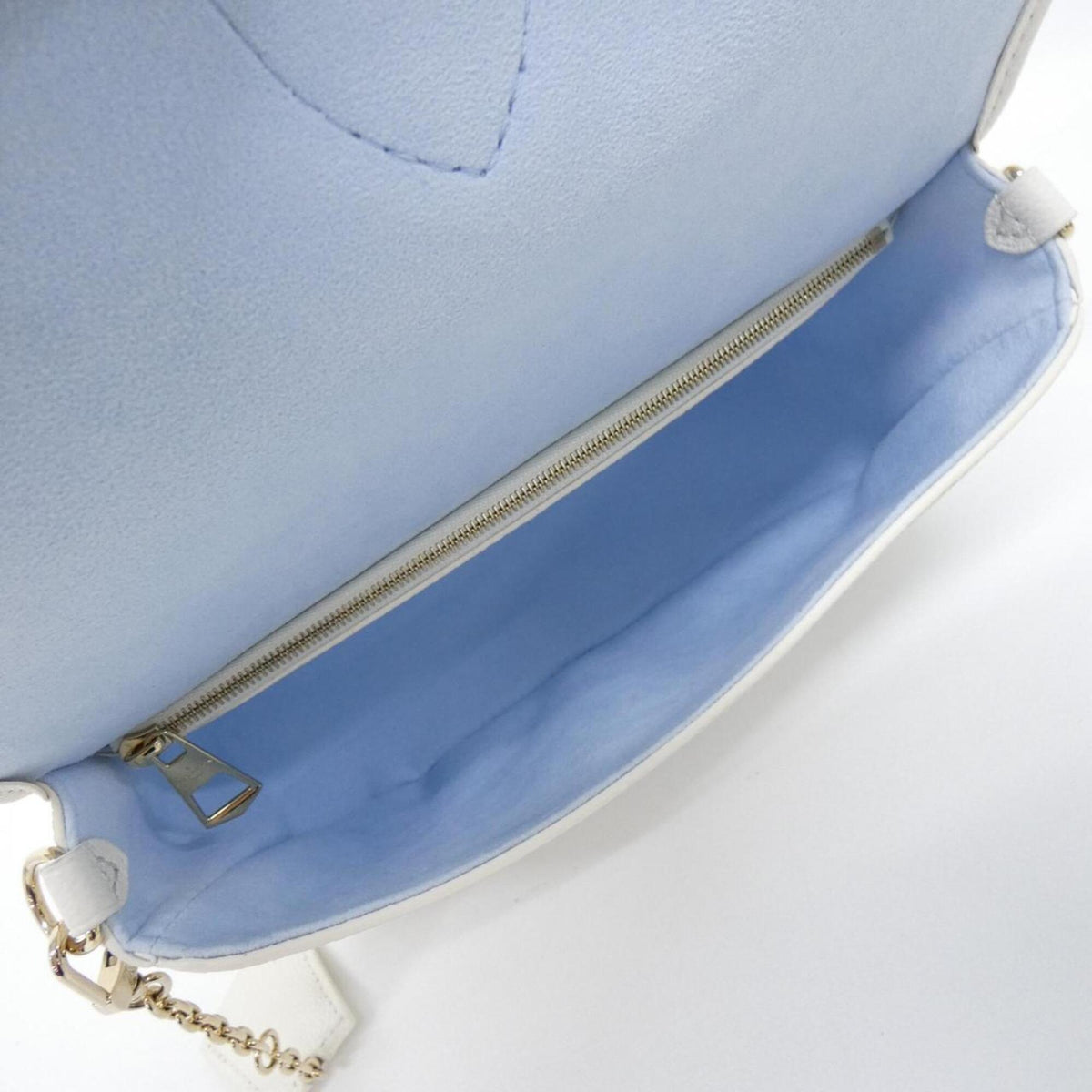 Louis Vuitton White Leather Shoulder Bag (Pre-Owned)