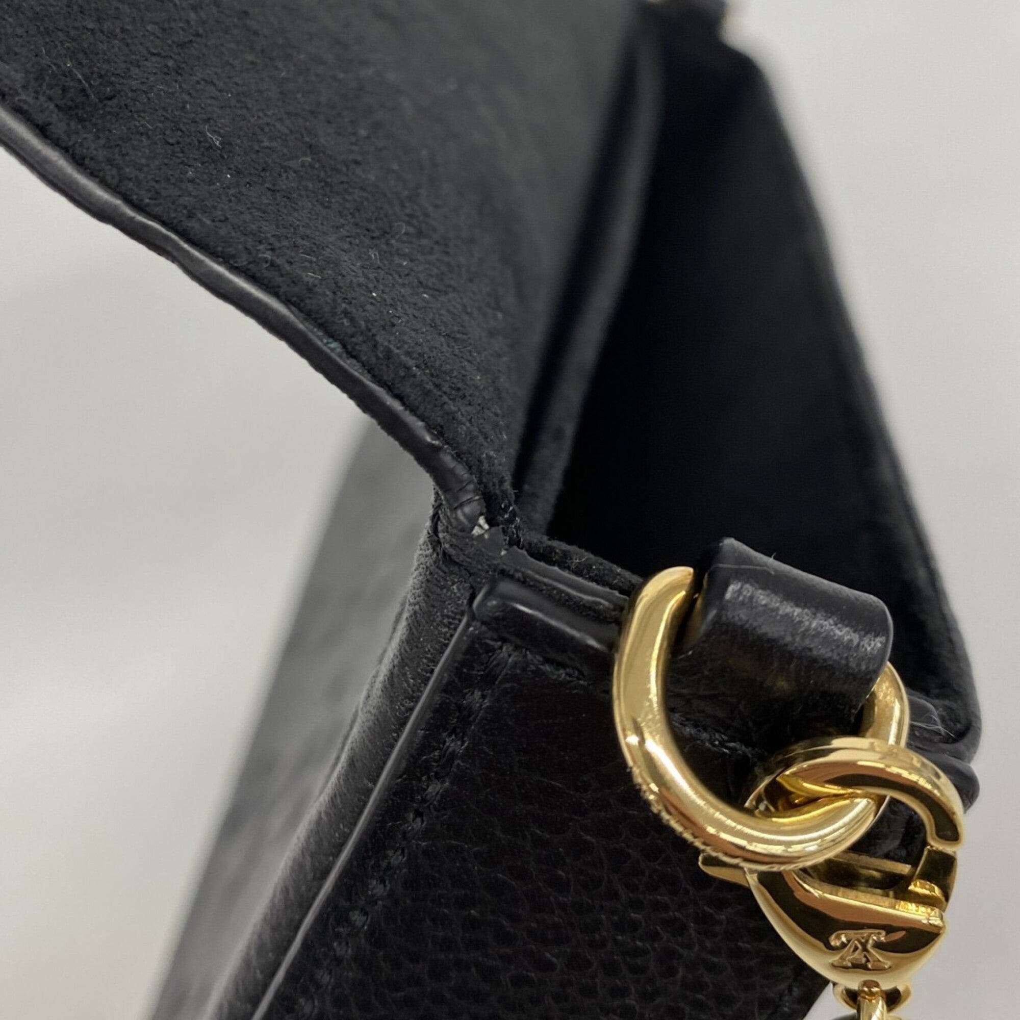 Louis Vuitton Noir Chain/Shoulder Wallet (Pre-Owned)