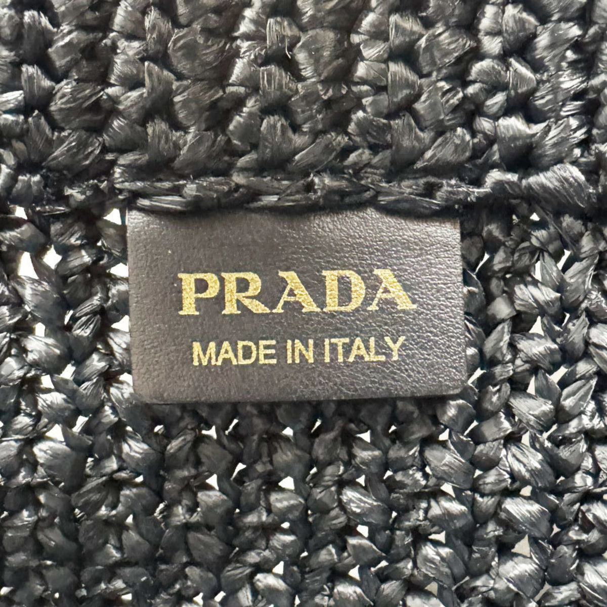 Prada Black Raffia Handbag (Pre-Owned)