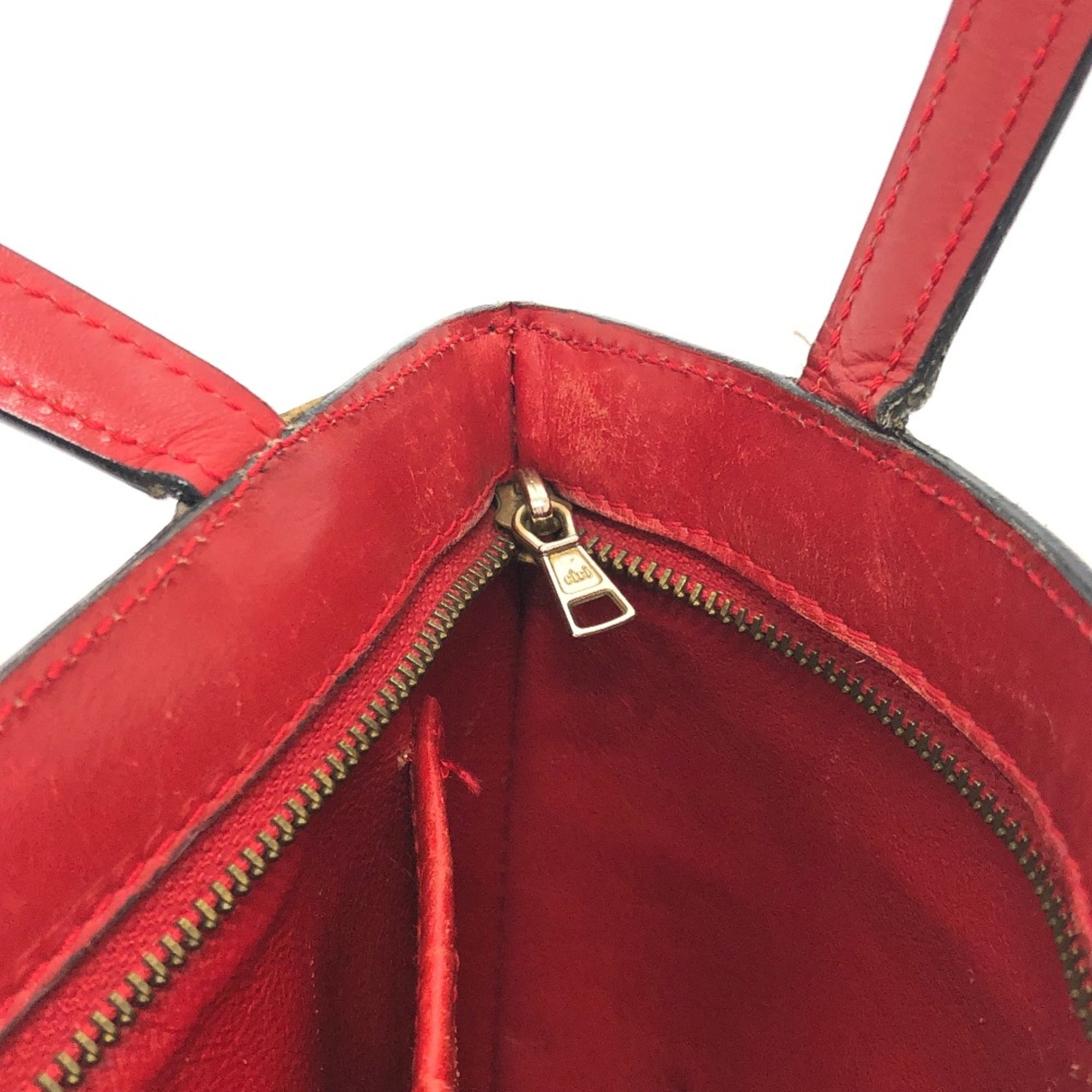 Celine Red Leather Handbag (Pre-Owned)