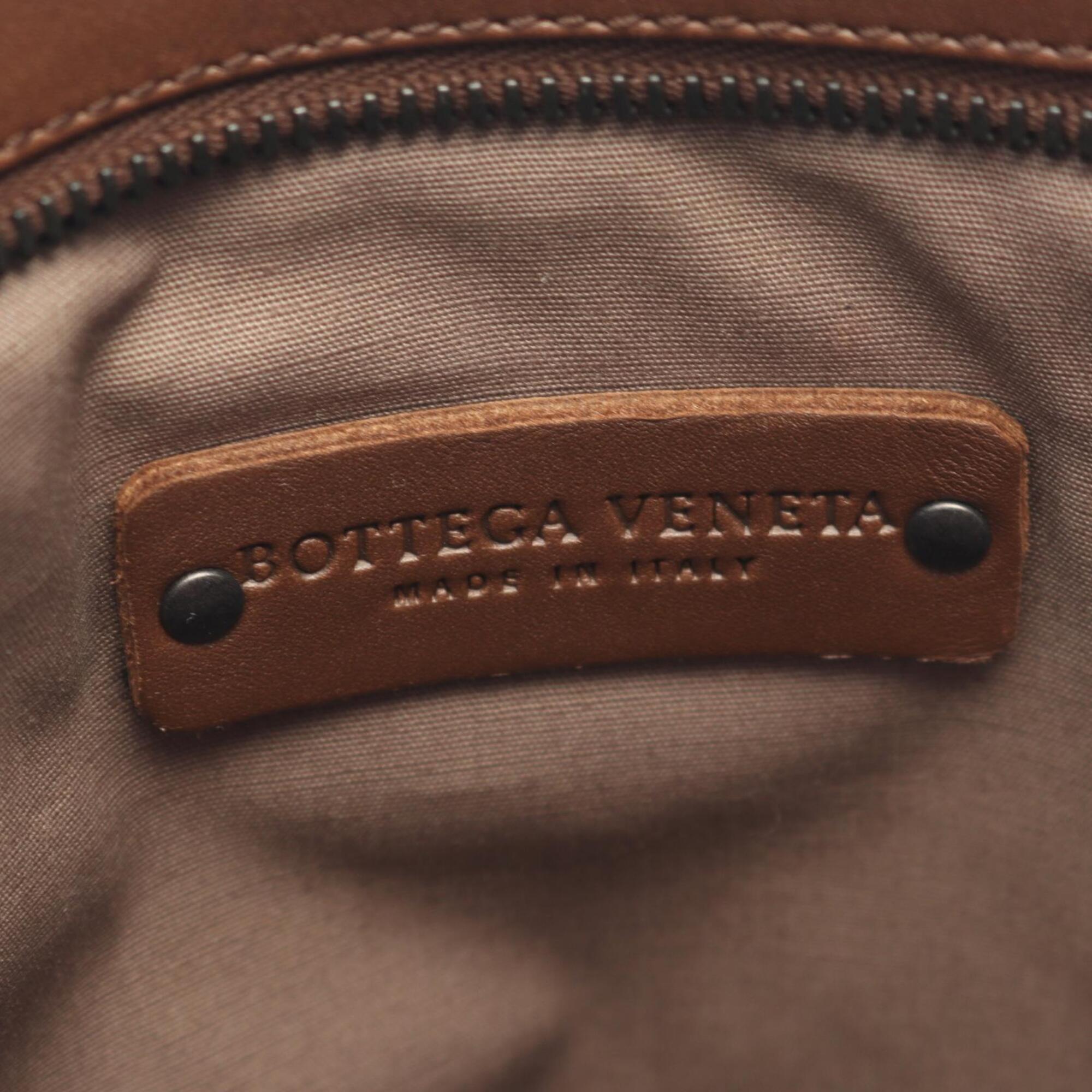 Bottega Veneta Brown Intrecciato Handbag Shoulder Bag (Pre-Owned)