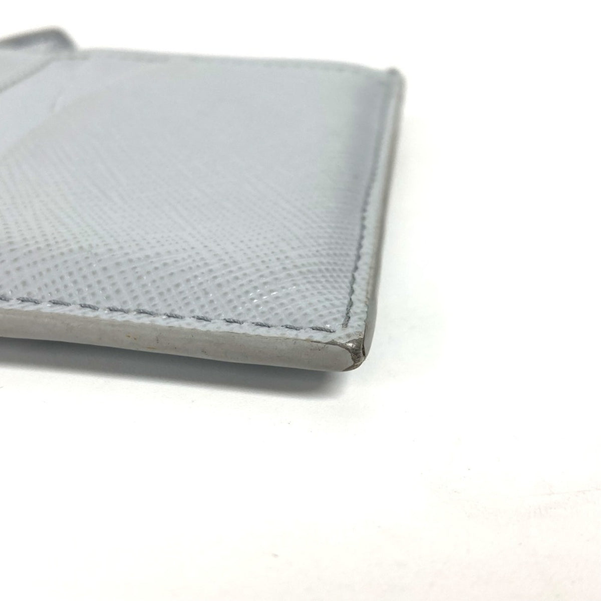 Prada Blue Saffiano Metal Coin Purse/Coin Case (Pre-Owned)