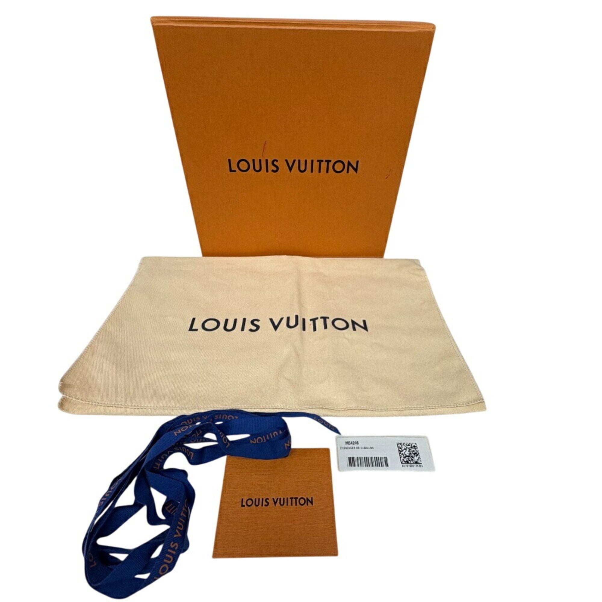 Louis Vuitton Navy Leather Shoulder Bag (Pre-Owned)