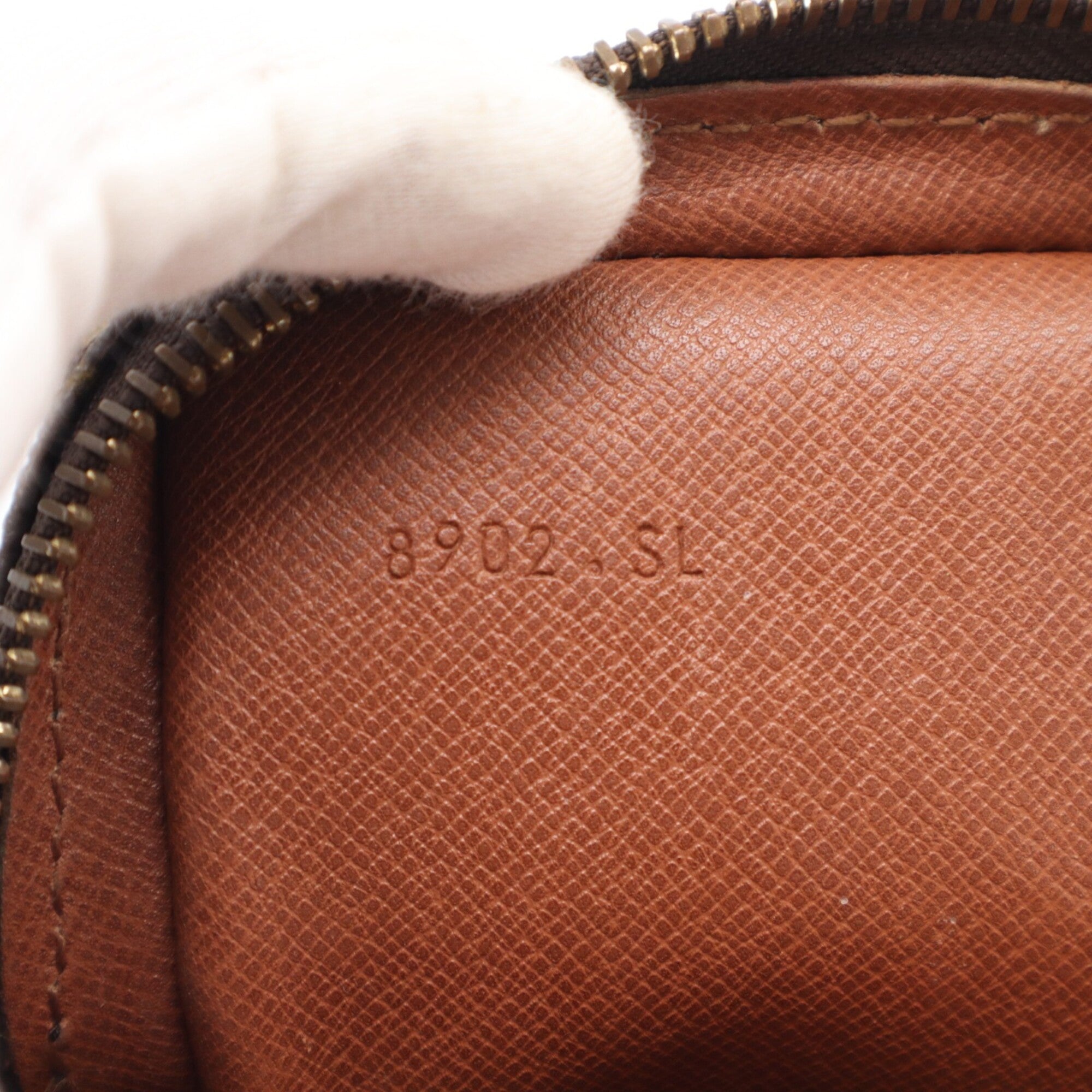 Louis Vuitton Monogram Beige Brown Coated Canvas Leather Shoulder Bag (Pre-Owned)