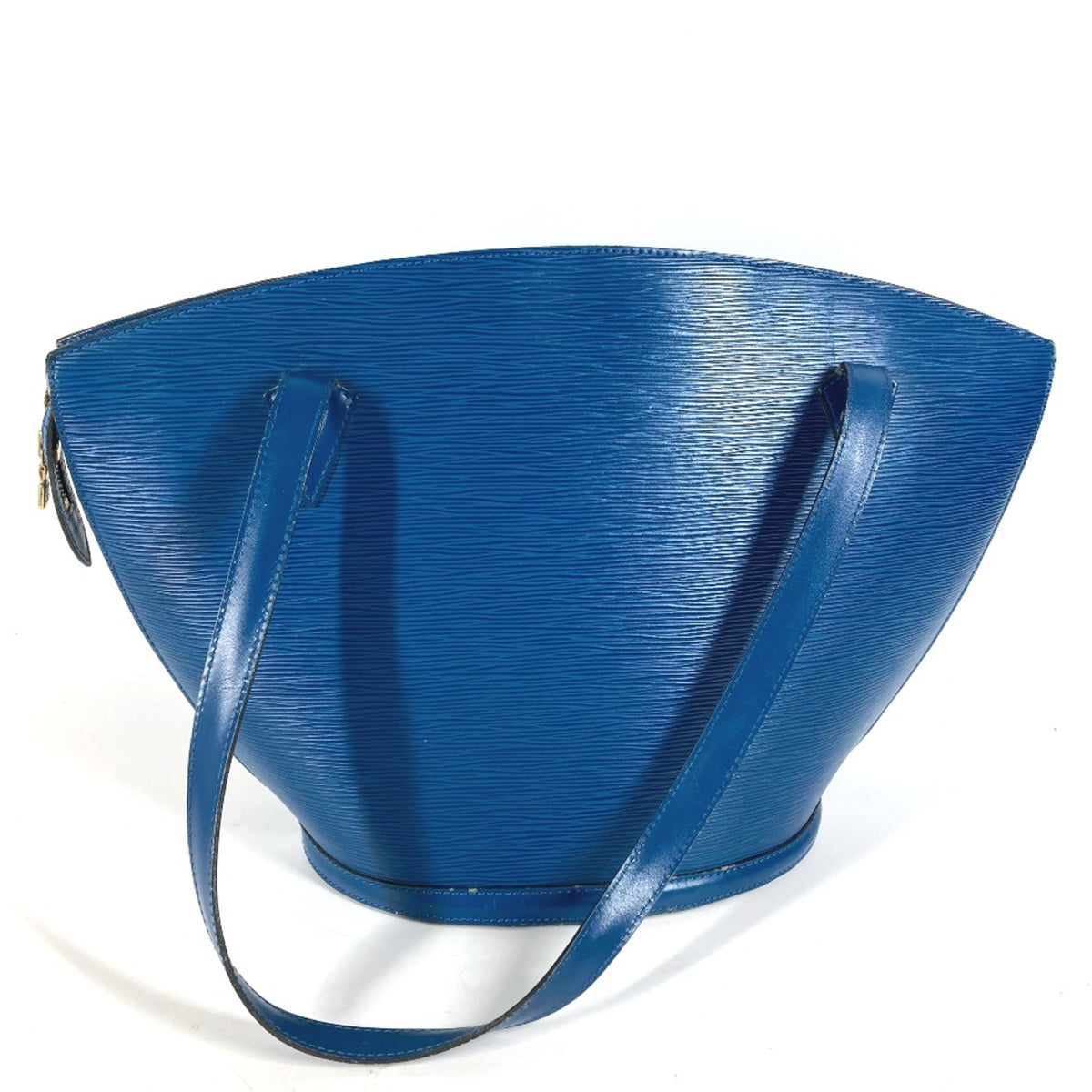 Louis Vuitton Blue Leather Tote Bag (Pre-Owned)