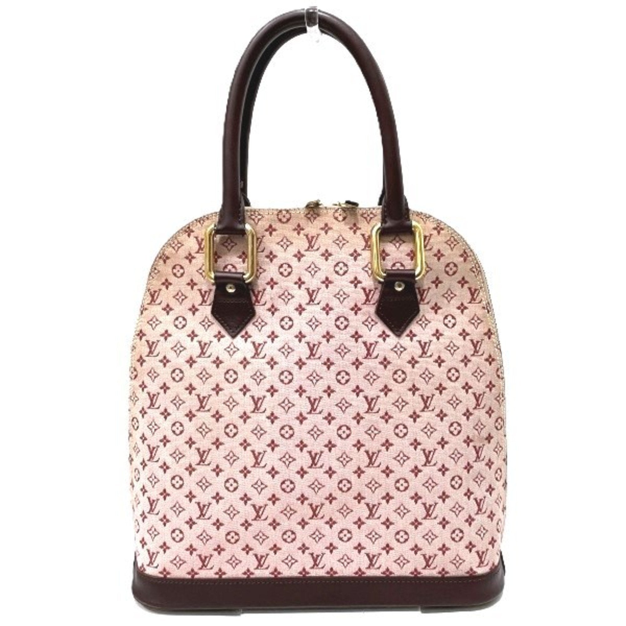 Louis Vuitton Monogram Mini Red Color Canvas Leather Handbag (Pre-Owned)