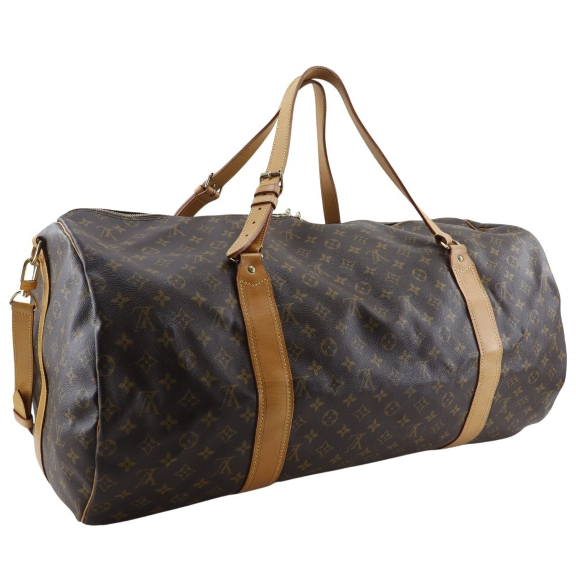 Louis Vuitton Brown Monogram Canvas Boston Bag (Pre-Owned)