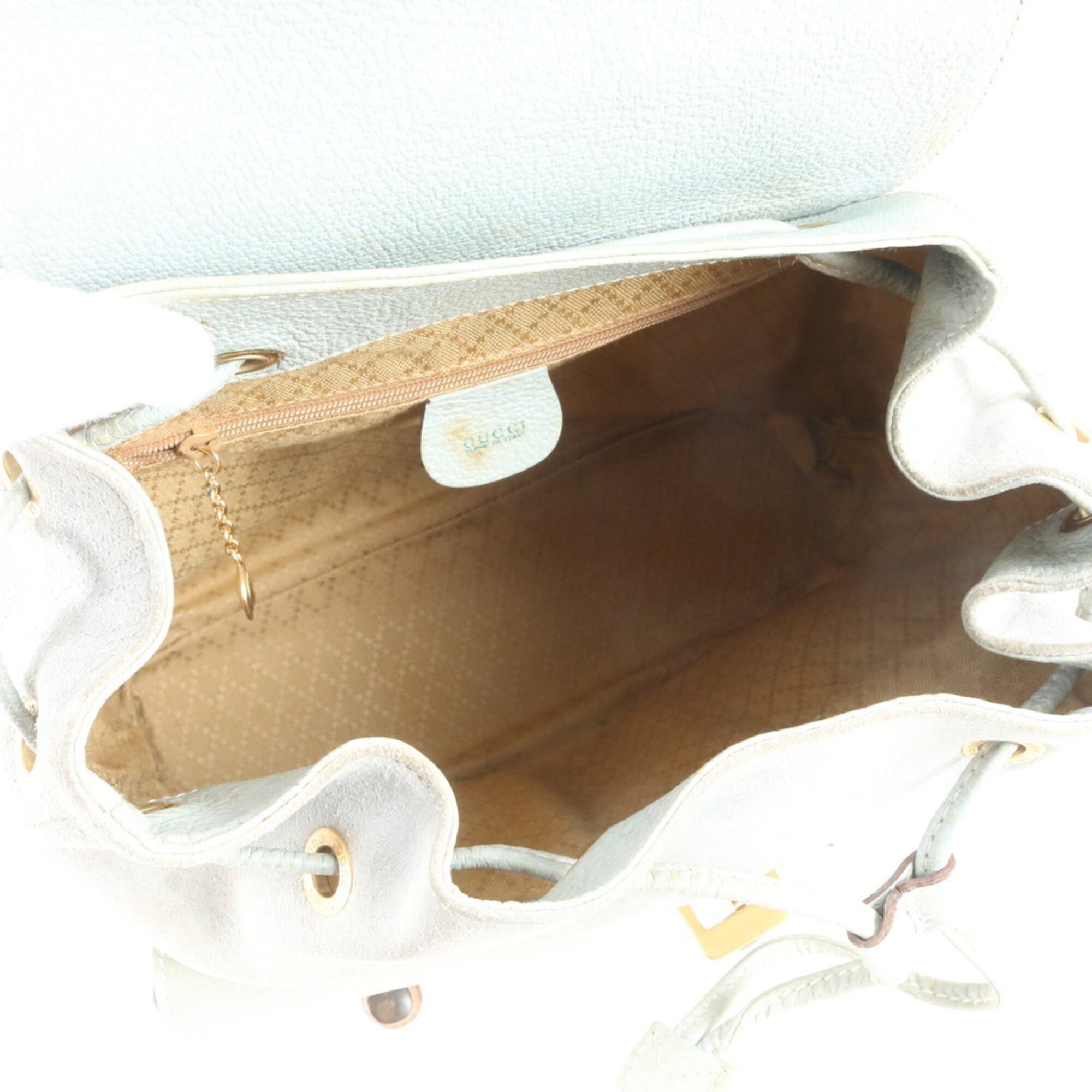 Gucci Green Leather Backpack (Pre-Owned)