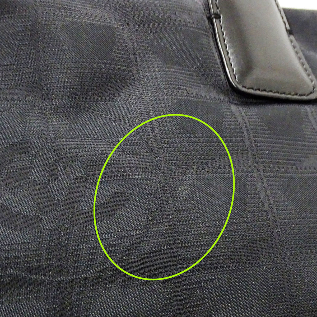 Chanel Black Nylon Handbag Tote Bag (Pre-Owned)
