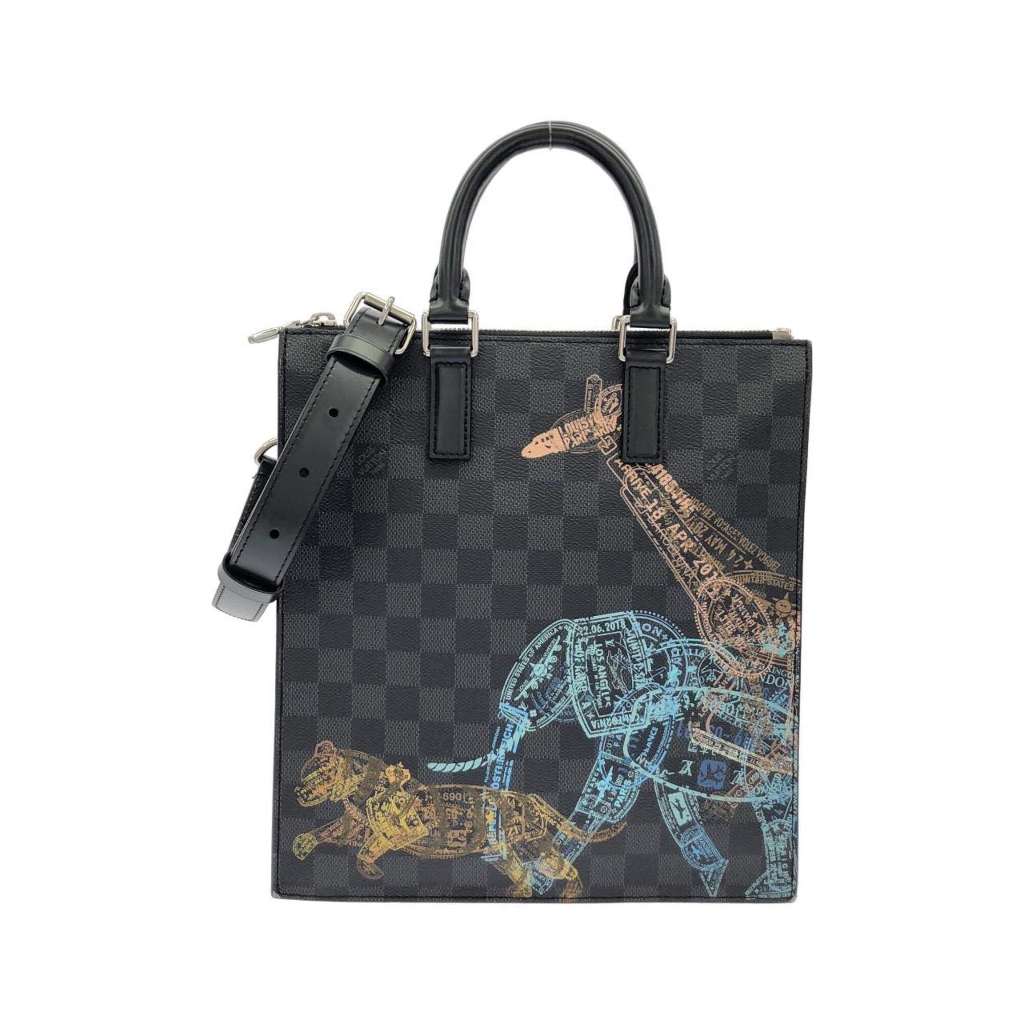 Louis Vuitton Graphite Coated Canvas Handbag (Pre-Owned)