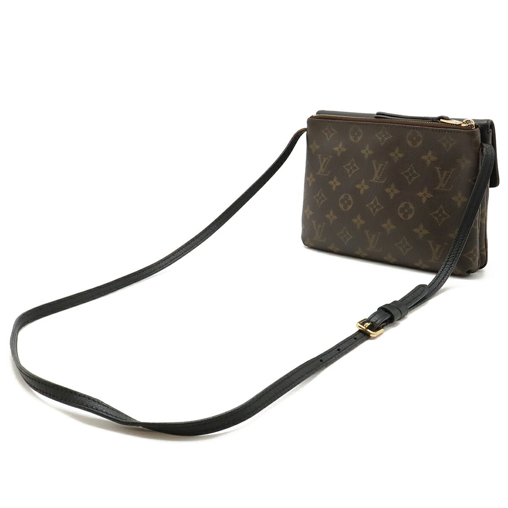 Louis Vuitton Monogram Noir Monogram Pochette Shoulder Bag (Pre-Owned)