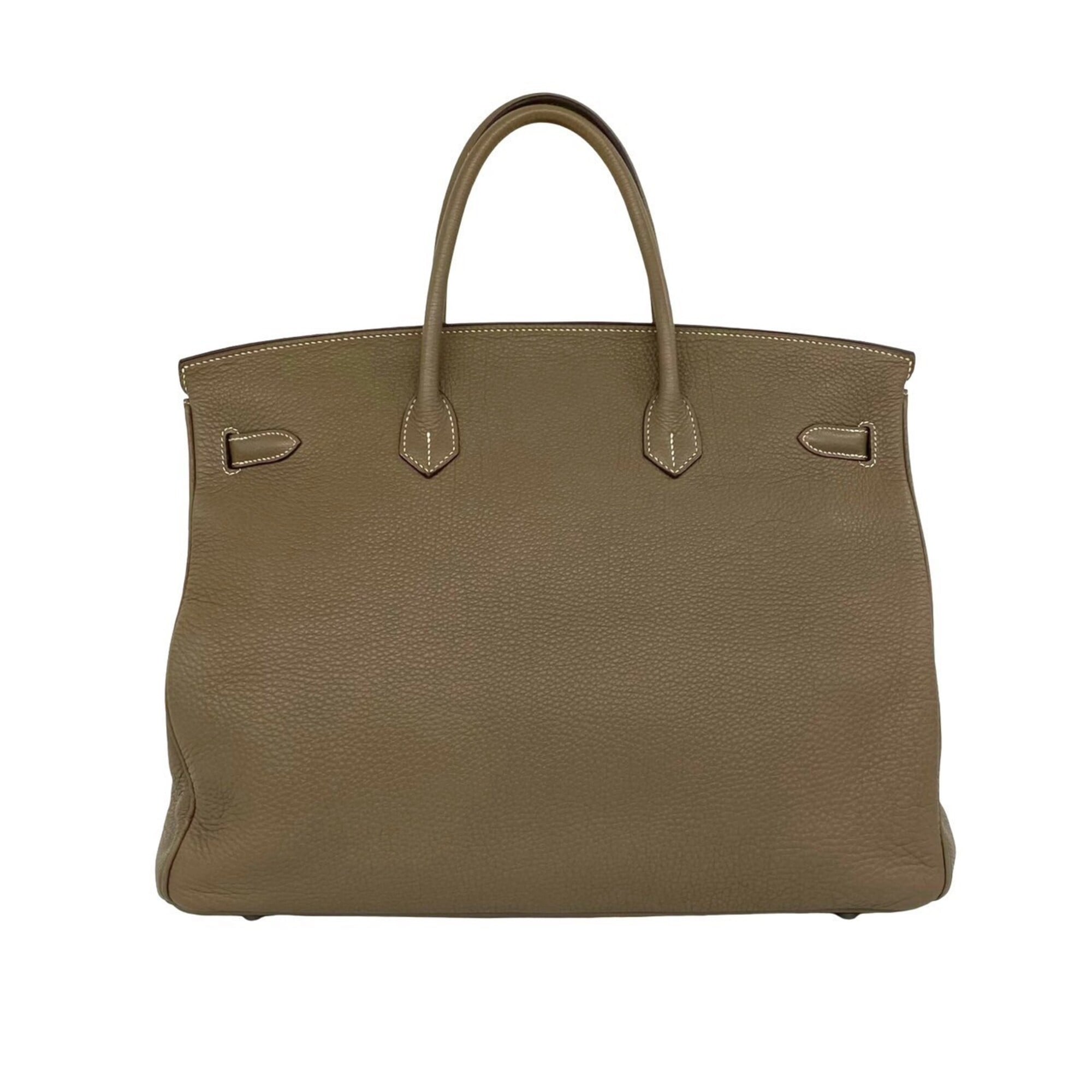 Hermes Beige Togo Leather Handbag Tote Bag (Pre-Owned)