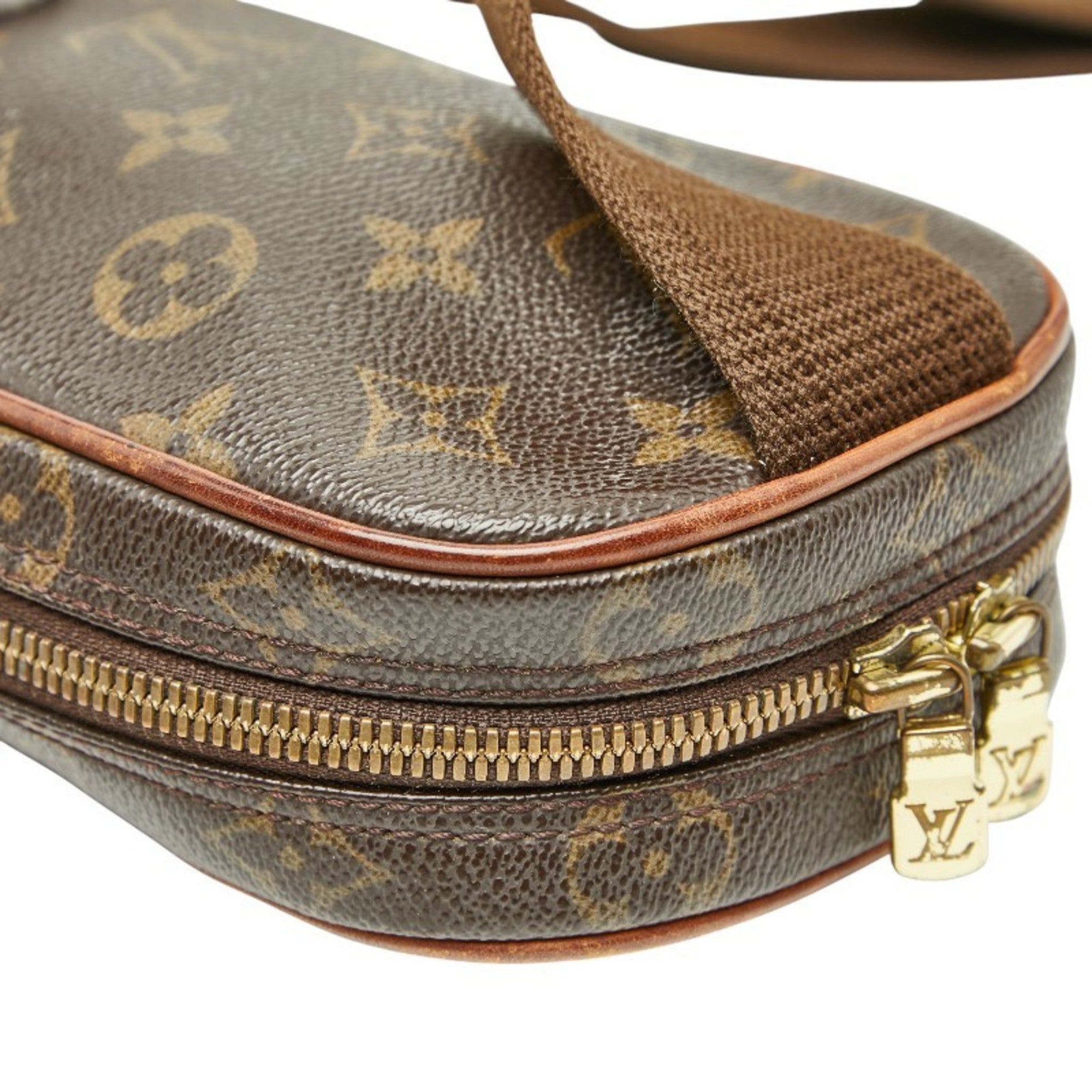 Louis Vuitton Brown Pvc Leather Sling Bag (Pre-Owned)