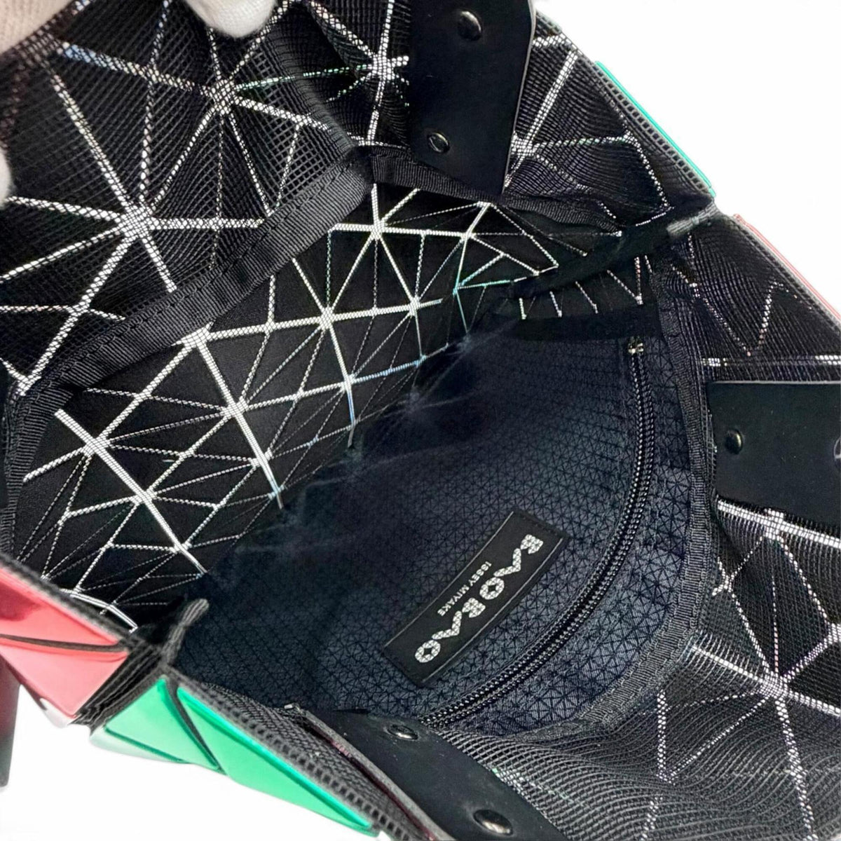Issey Miyake Metallic Multi-Color Elastane Polyester Tote Bag (Pre-Owned)