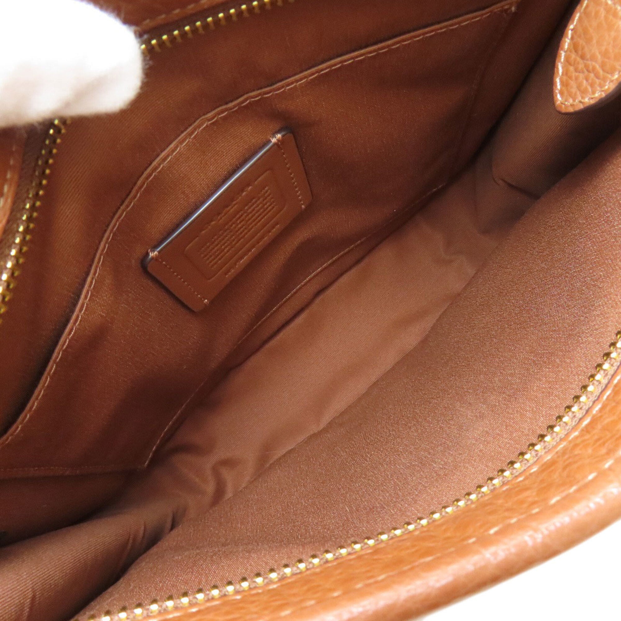 Coach Brown Canvas Shoulder Bag (Pre-Owned)