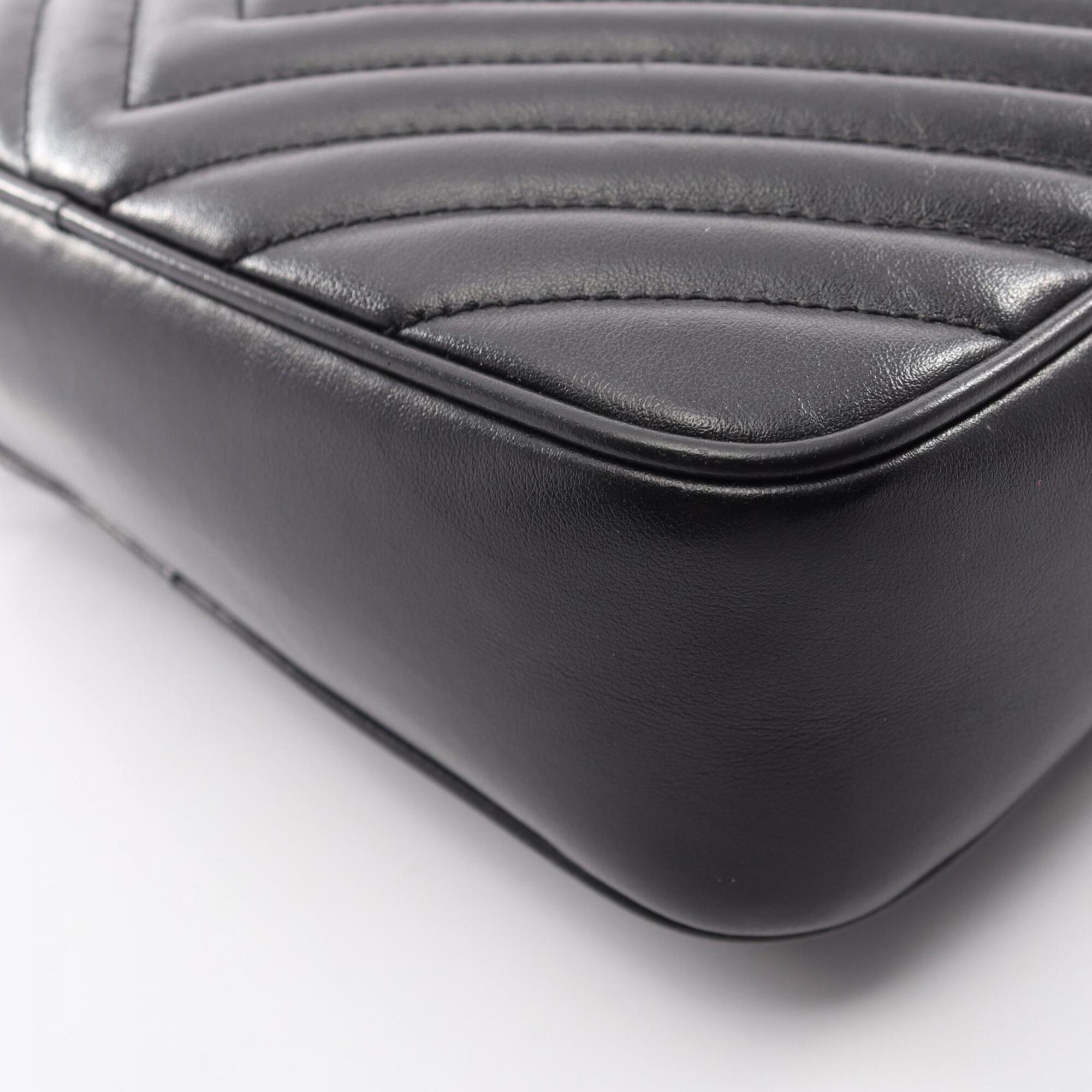 Saint Laurent Black Leather Handbag Shoulder Bag (Pre-Owned)