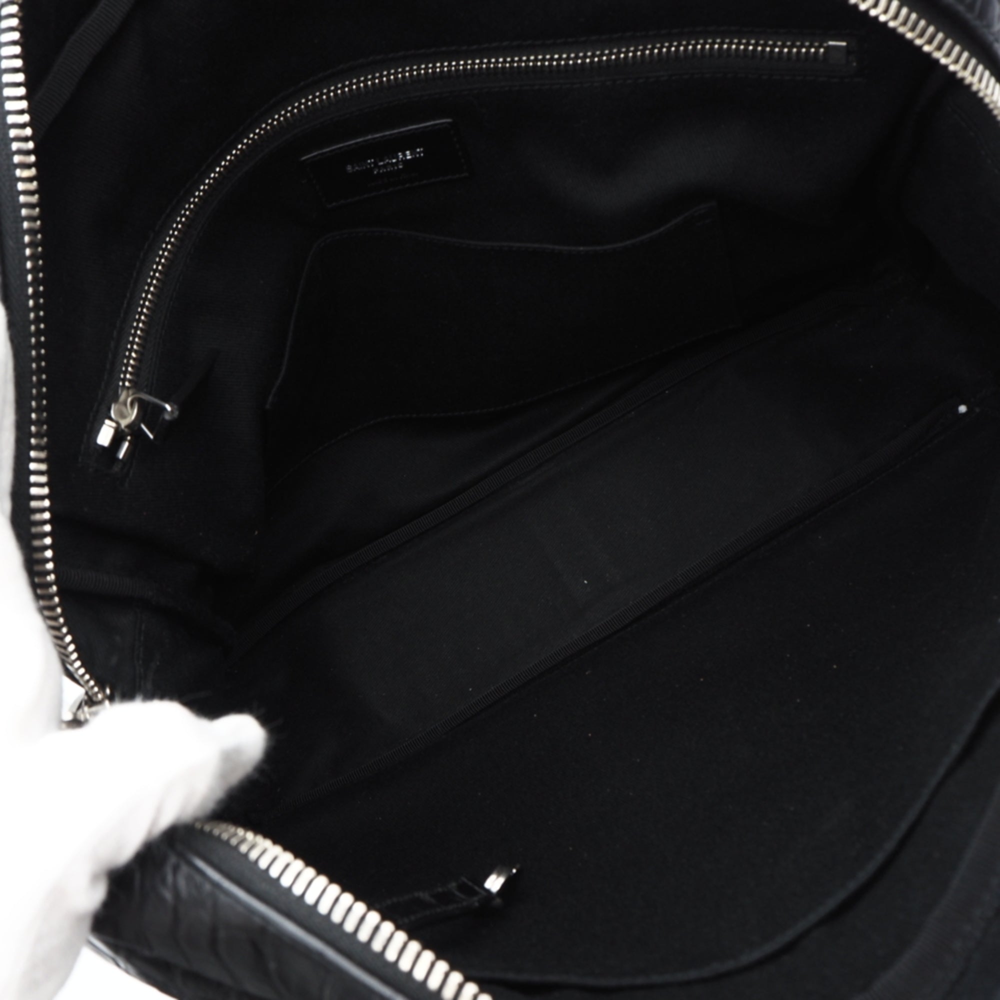Yves Saint Laurent Sac De Jour Black Leather Briefcase (Pre-Owned)