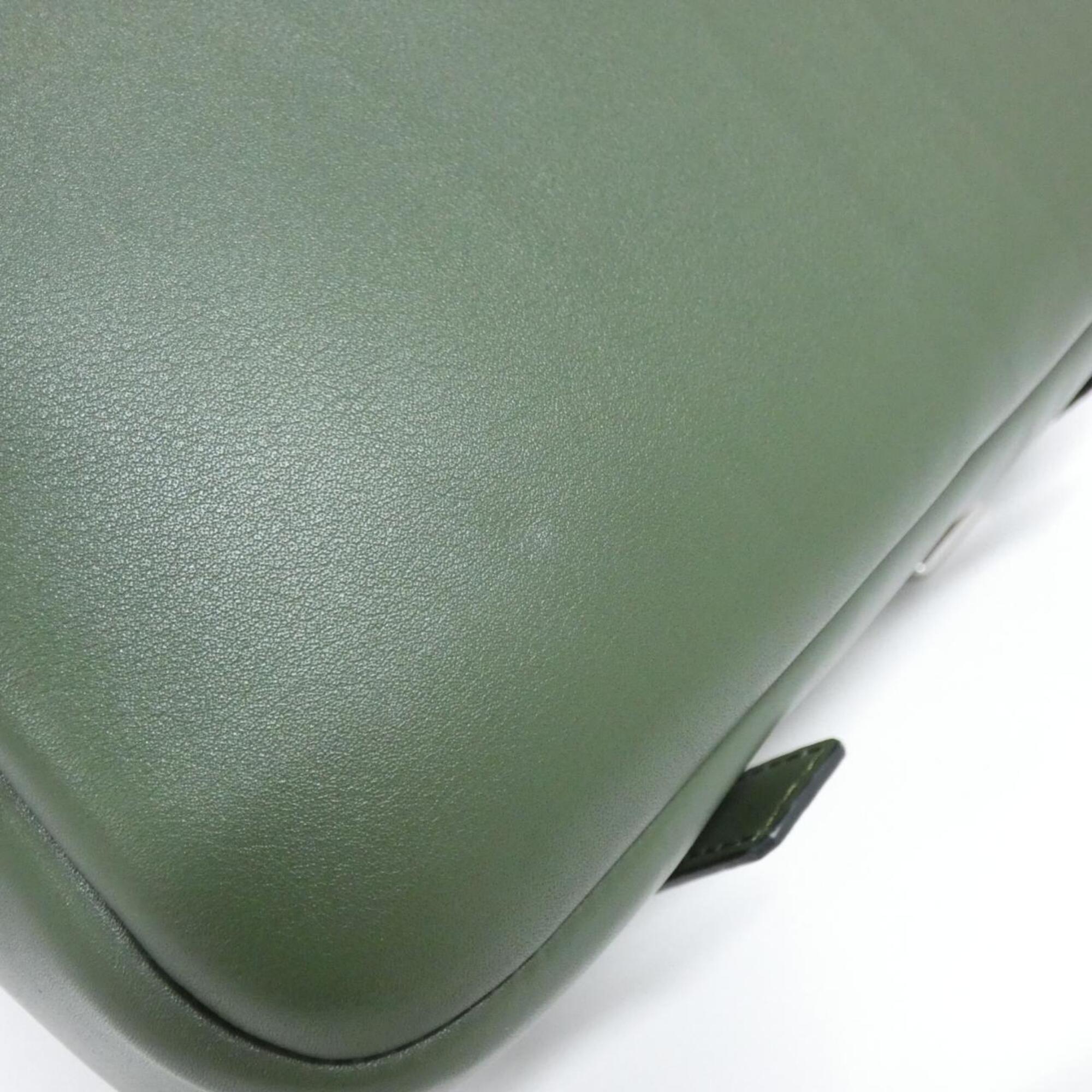 Loewe Green Leather Handbag Messenger Bag Shoulder Bag (Pre-Owned)
