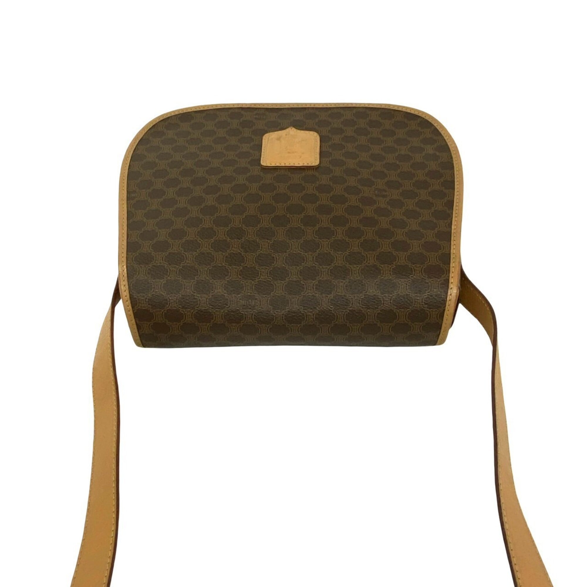 Celine Brown Leather Pvc Pochette Shoulder Bag (Pre-Owned)