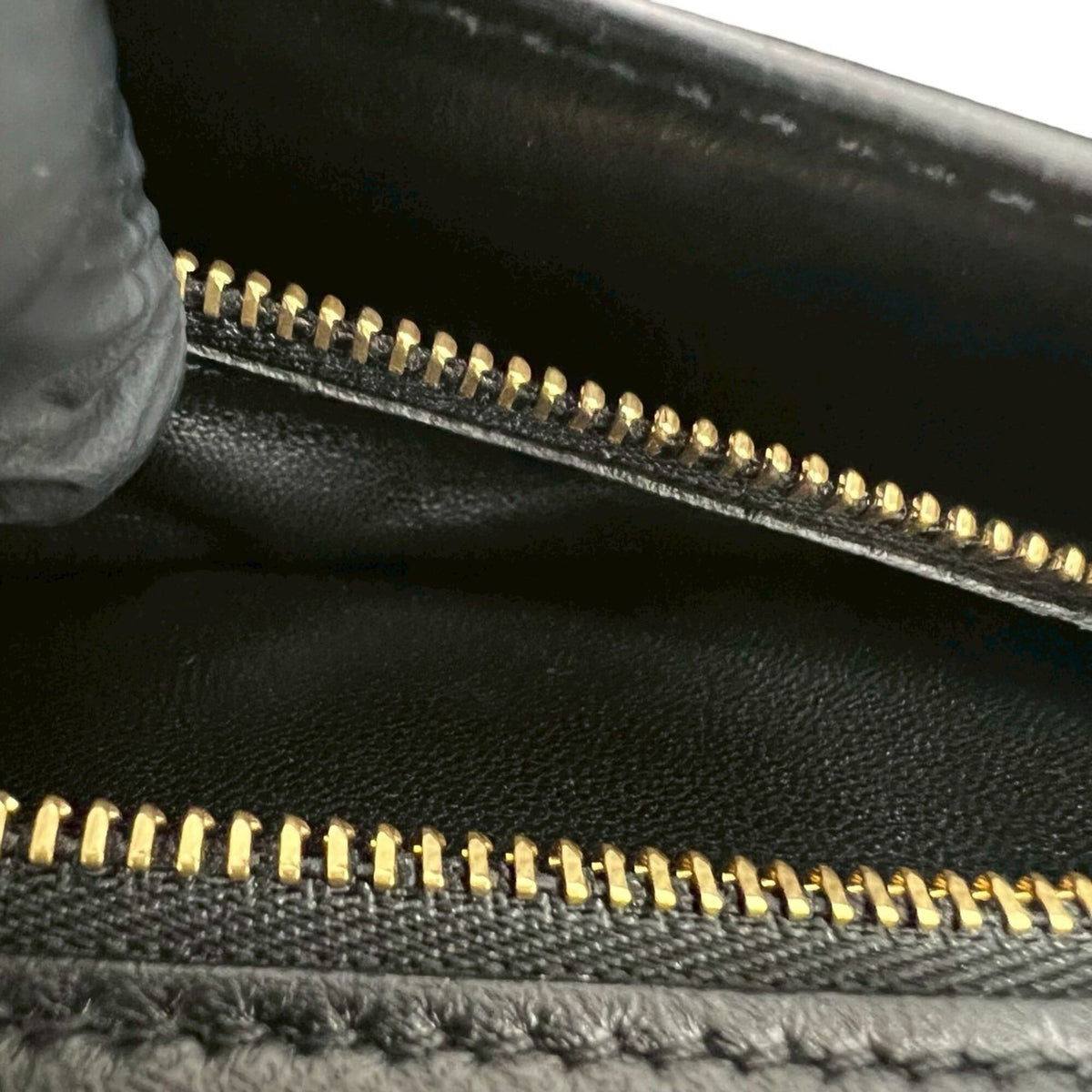Celine Black Leather Pochette Shoulder Bag (Pre-Owned)