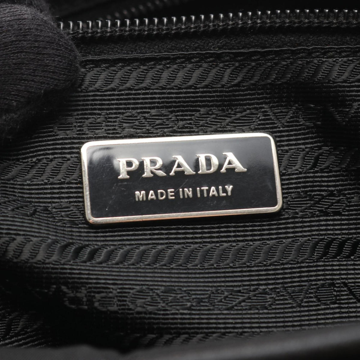 Prada Black Nylon Handbag Shoulder Bag (Pre-Owned)