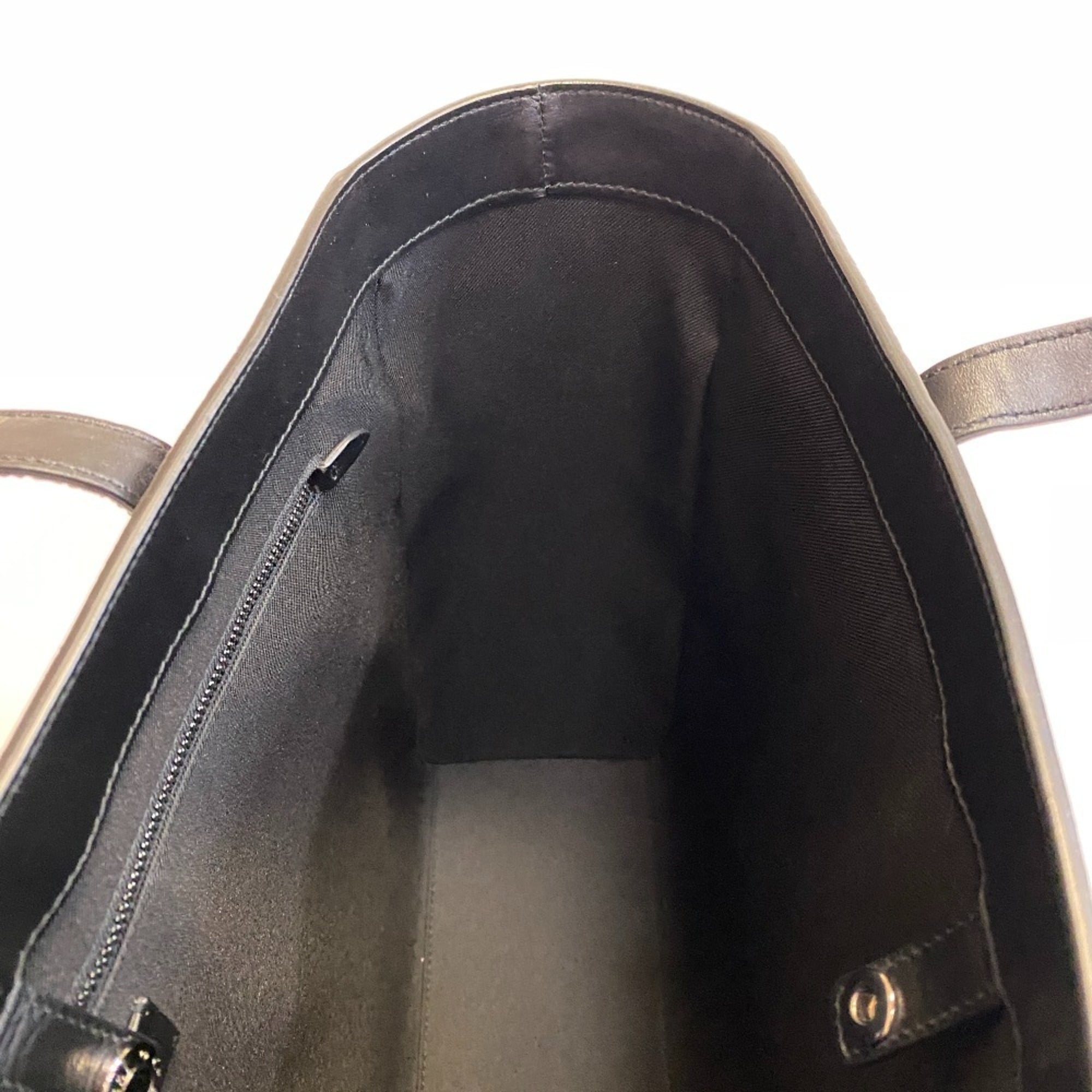 Jimmy Choo Black Leather Tote Bag (Pre-Owned)