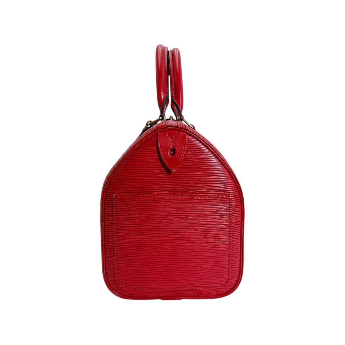 Louis Vuitton Castilian Red Red Color Epi Leather Handbag (Pre-Owned)
