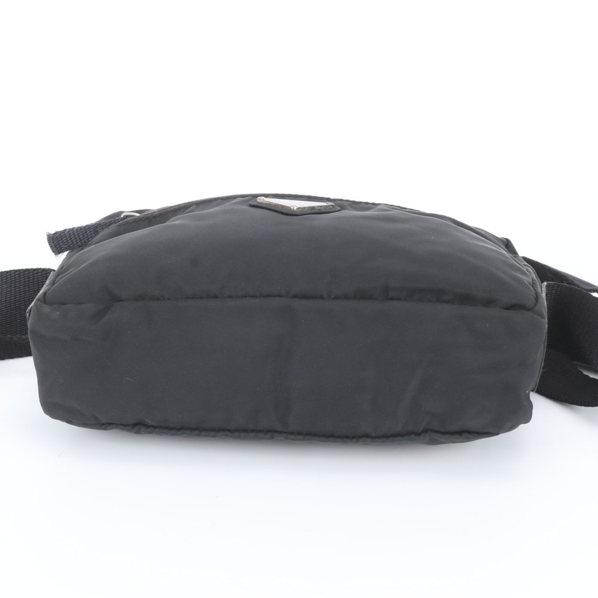 Prada Black Leather Nylon Shoulder Bag (Pre-Owned)