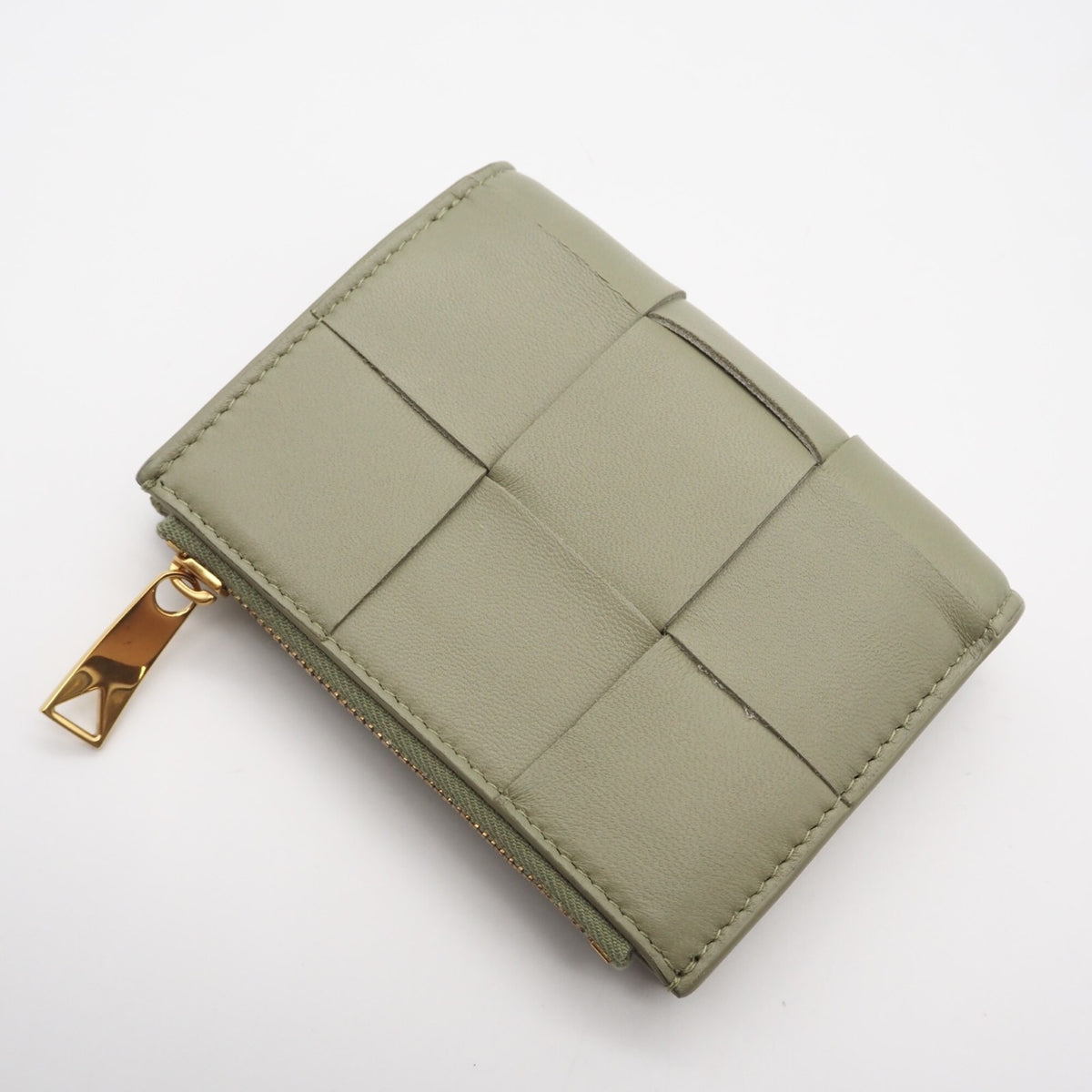 Bottega Veneta Beige Leather Wallet (Bi-Fold) (Pre-Owned)