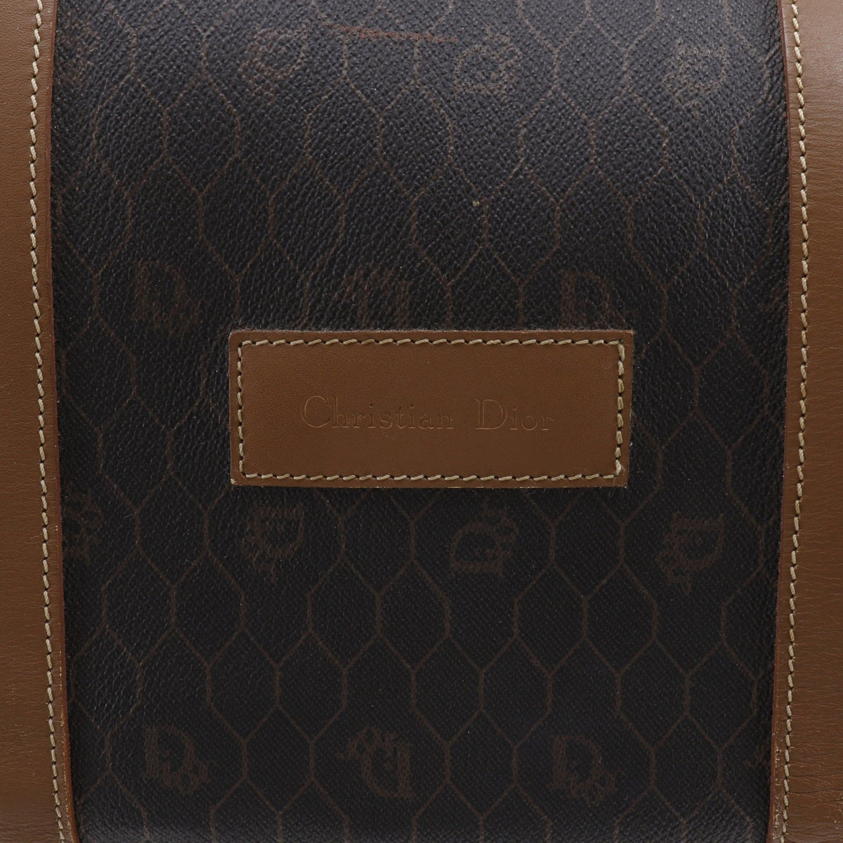 Christian Dior Brown Pvc Boston Bag (Pre-Owned)