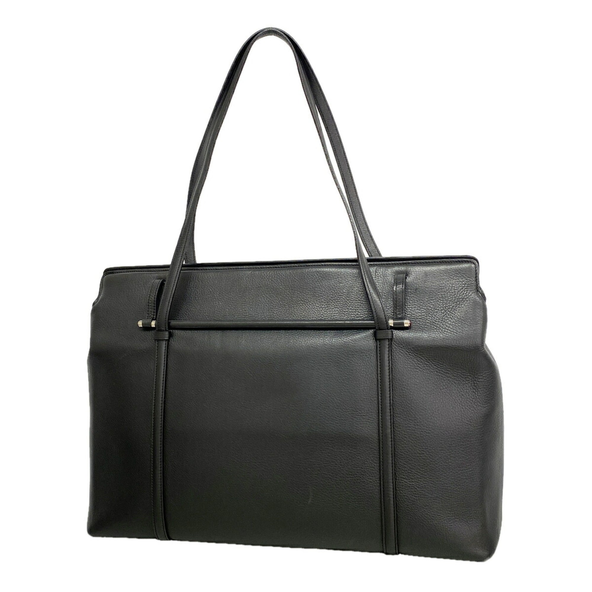 Cartier Black Leather Tote Bag (Pre-Owned)
