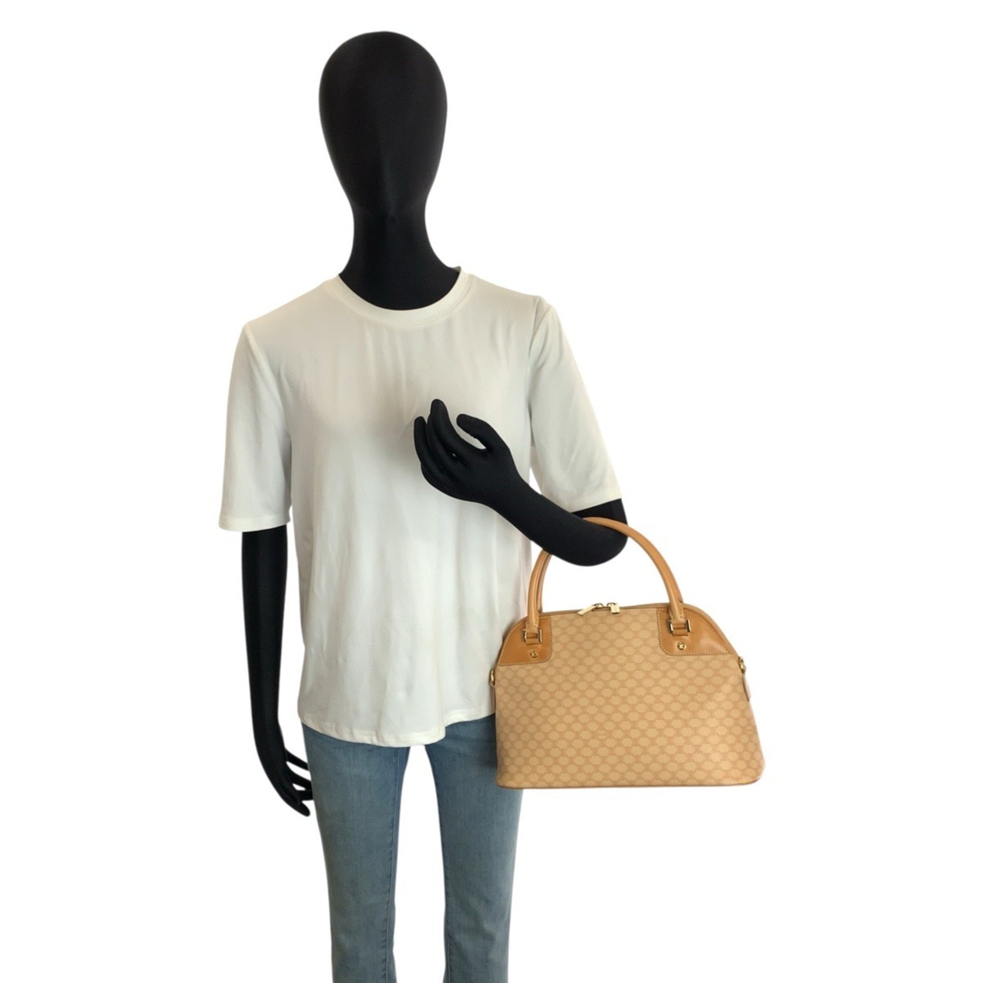 Celine Beige Camel Pvc Leather Handbag Shoulder Bag (Pre-Owned)