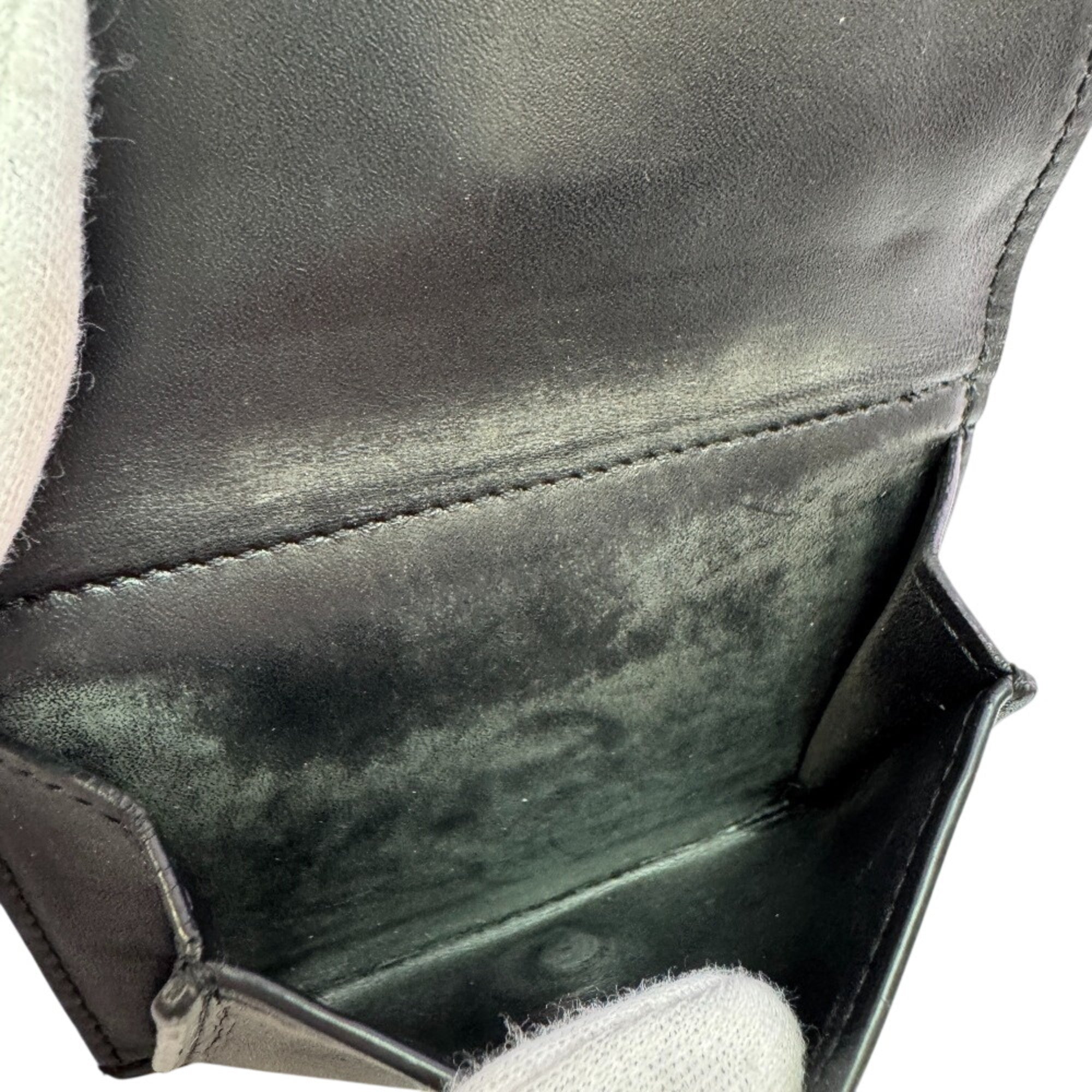 Loewe Black Leather Wallet (Tri-Fold) (Pre-Owned)