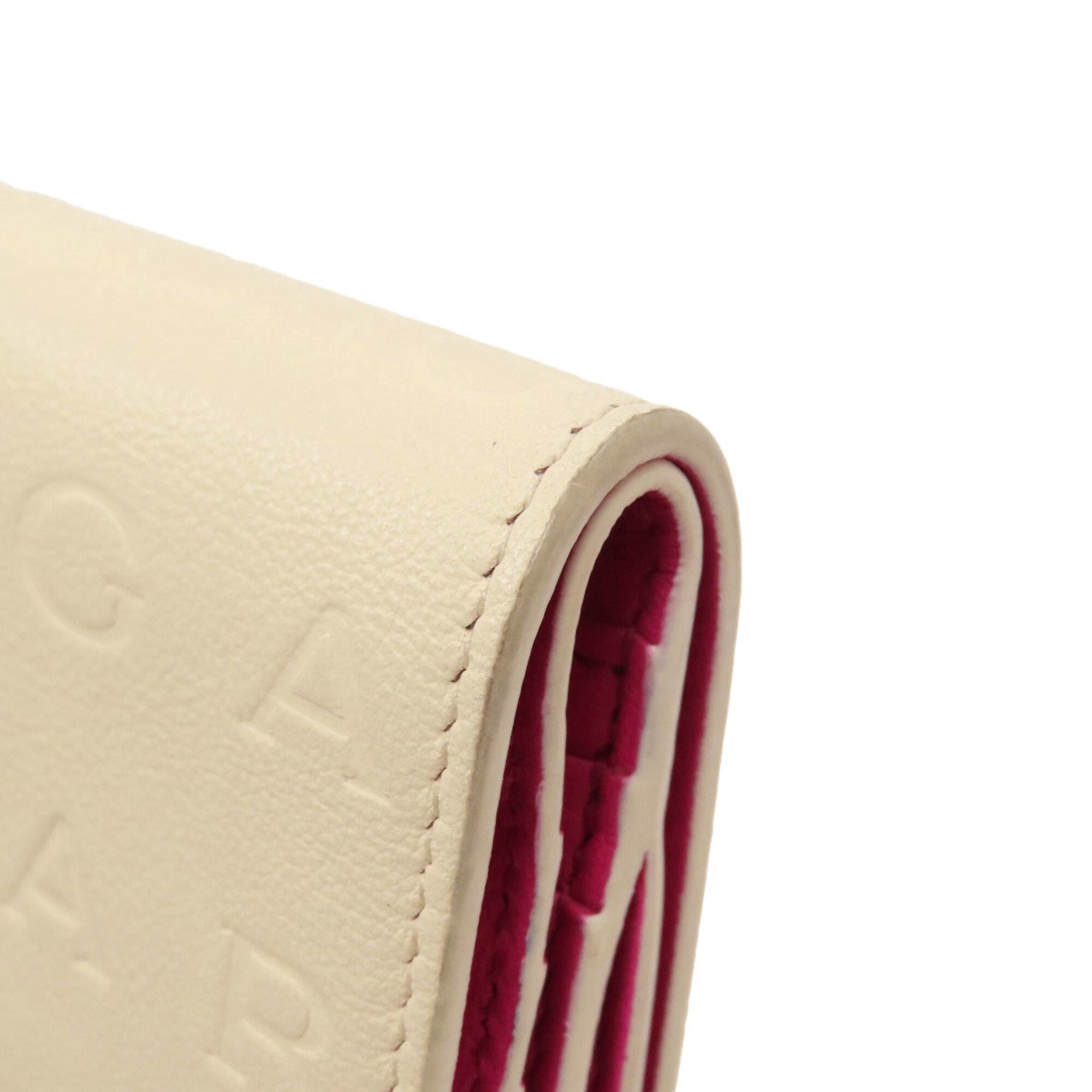 Bvlgari Logomania Beige Leather Wallet (Bi-Fold) (Pre-Owned)